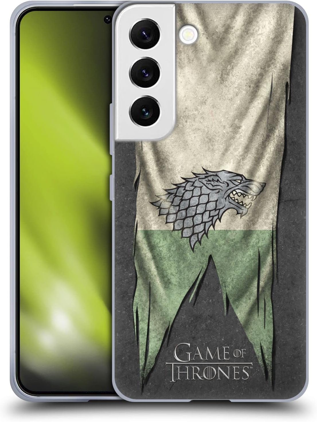Head Case Designs Officially Licensed HBO Game of Thrones Stark Sigil Flags Soft Gel Case Compatible with Samsung Galaxy S22 5G