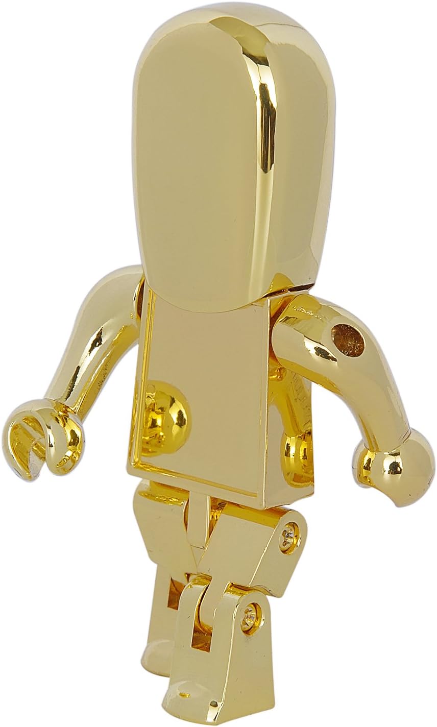 ANGROC Metal Robot 16GB USB Flash Drive( Gold)