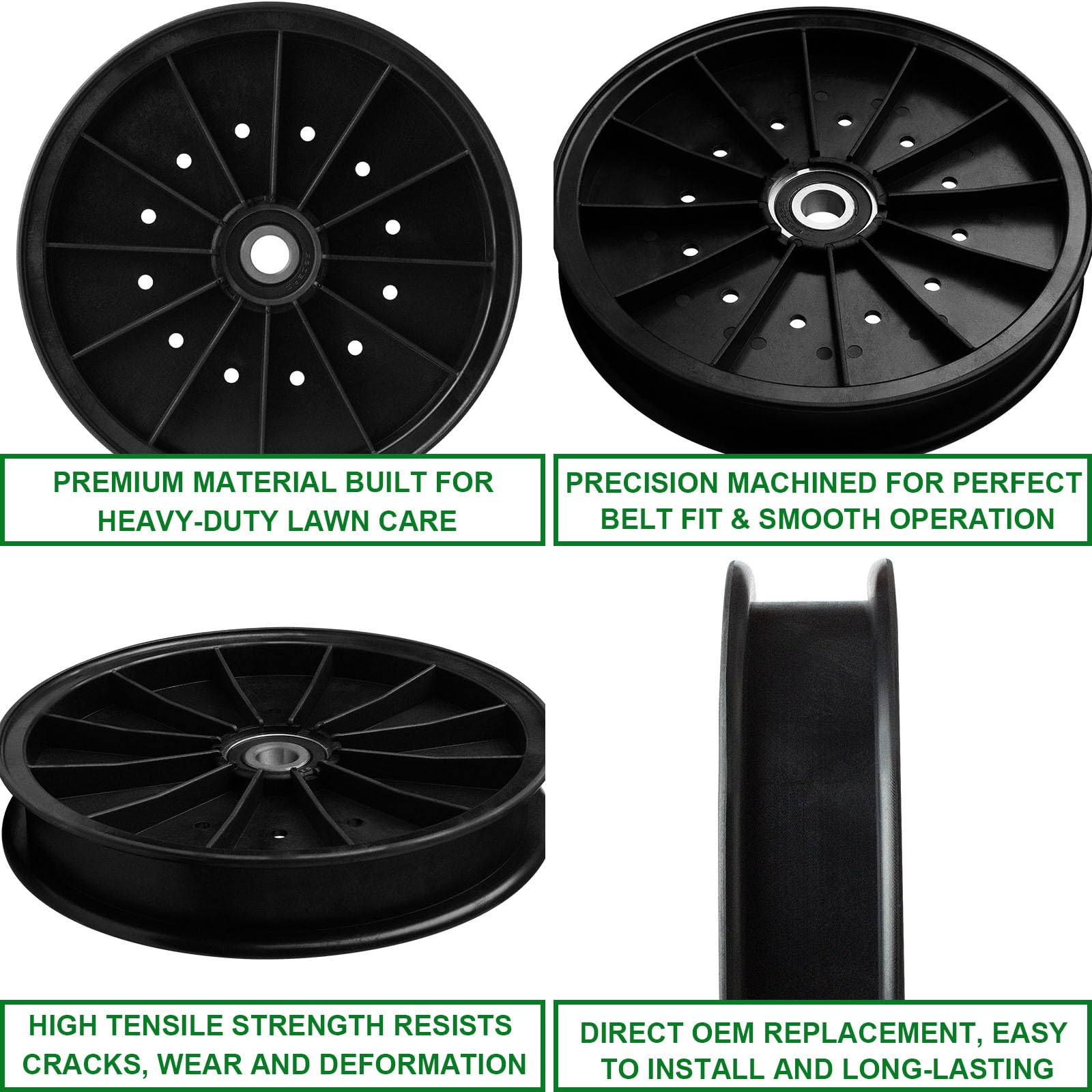 【Y✩】 Amazon.com : Flat Idler Pulley 109-0996 116-2167 Fits Exmark Lazer