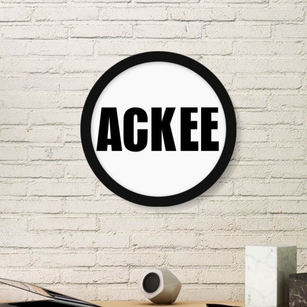 Peinture d'ackee fruit sous cadre en bois rond noir, une idée cadeau déco unique