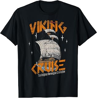 Original Nordic Viking Cruise Ship Gifts Viking Ship Cruise Norwegian Line T-Shirt