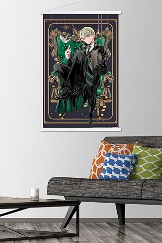 Vista 14 de Trends International The Wizarding World: Harry Potter - Dynasty Draco Wall Poster with Magnetic Frame Premium Print and Black Hanger Bundle,Premium