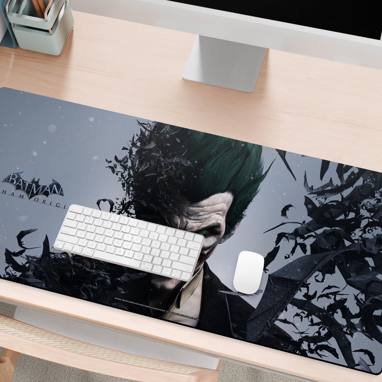 Head Case Designs Officially Licensed Batman Arkham Origins Joker Key Art 37.4 x 15.75 x 0.16 inches (900 x 400 mm) - XL Gaming Office Desk PC Keyboard Mouse Mat Pad