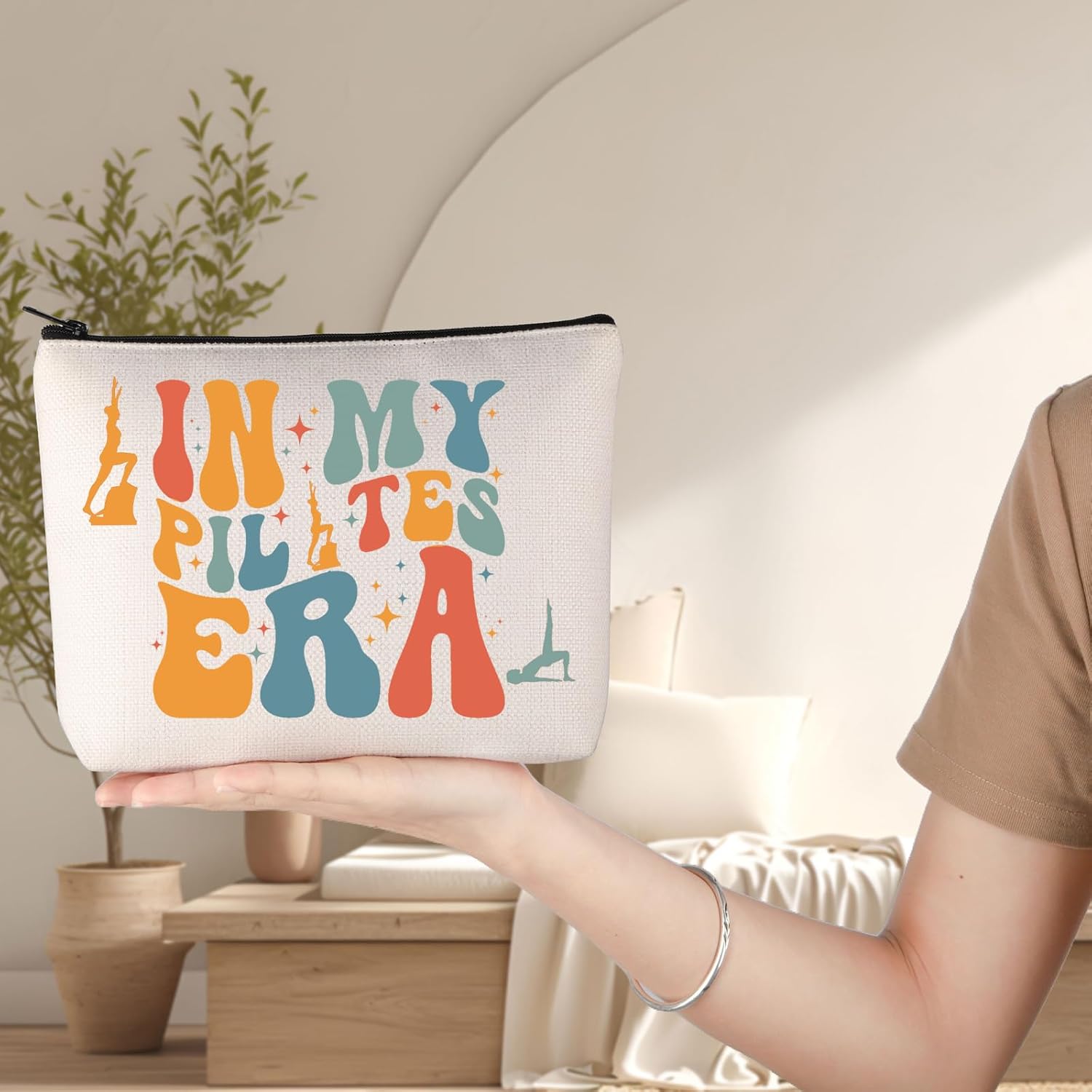 G2TUP Pilates Makeup Bag Pilates Lover Gifts Pilates Yoga Gifts Pilates Teacher Gifts Pilates Instructor Zipper Bag (My Pilates) - Image 6