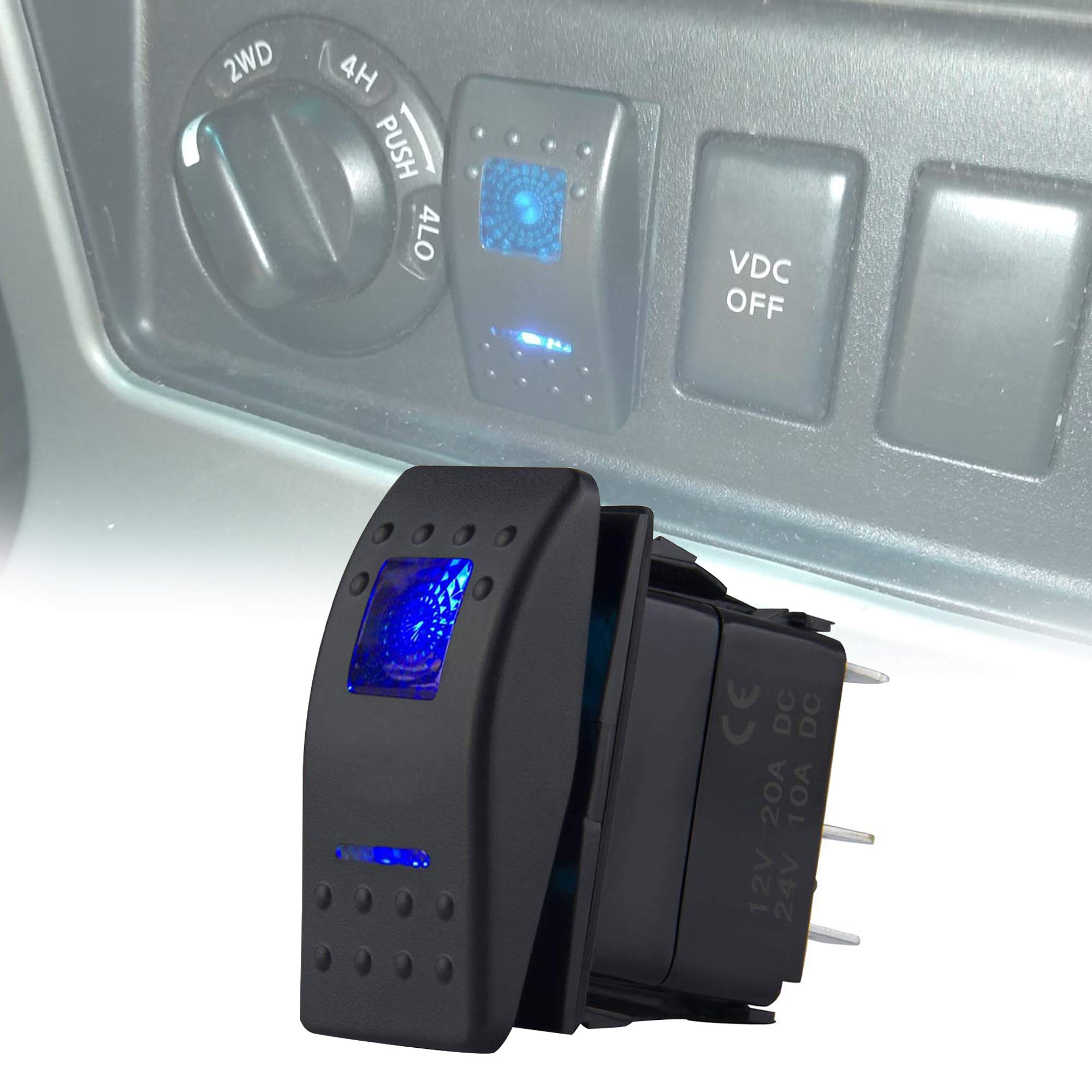 Led Light Bar Rocker Switch 5 Pin 12v 24v Laser | Desertcart INDIA