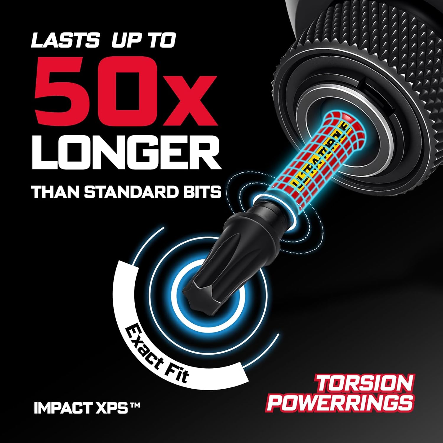 Impact Torx Screwdriver Bits Set, 52Pcs Magnetic(T7-T40) S2 Steel 1”/2”/3”/6” Long Extension Multi Star Driver Bits and 1Pc Bit Holder with Color Coded Base - Image 3