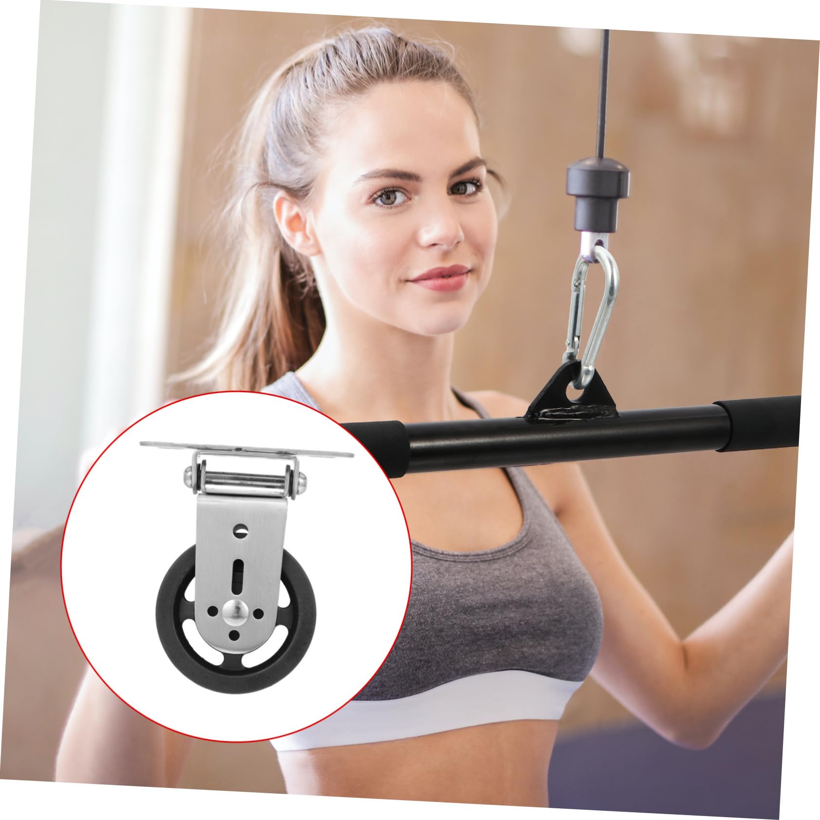 Nylon Flaschenzugrolle Fitnessgerät Ersatzteil Für Heim Fitnessstudio Robustes Antriebsrad Kompakt Und Einfach Zu Montieren
