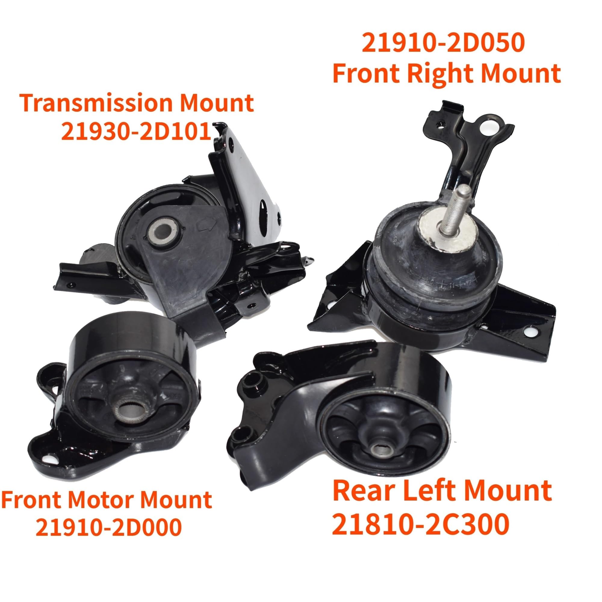 Komplet zawieszenia silnika Do Hyundai 2.0L Tiburon 03-08FIt 01-06