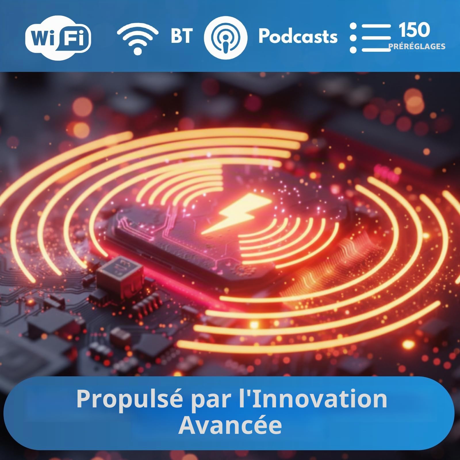 SR-L Radio Internet WiFi avec Bluetoot 5.3, FM/Dab/Dab+ Radio,Podcasts,150 Préréglages, Radio Réveil, Radio de Cuisine avec écran Couleur, Prise Casque,Alimentation Secteur ou Batterie-Noyer
