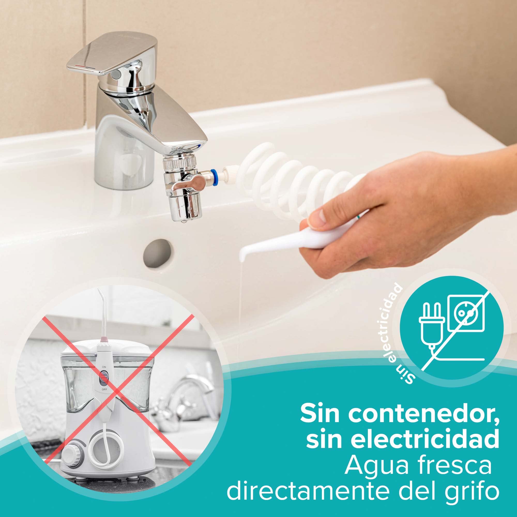 Irritador bucal para grifo | Sin electricidad, no requiere carga