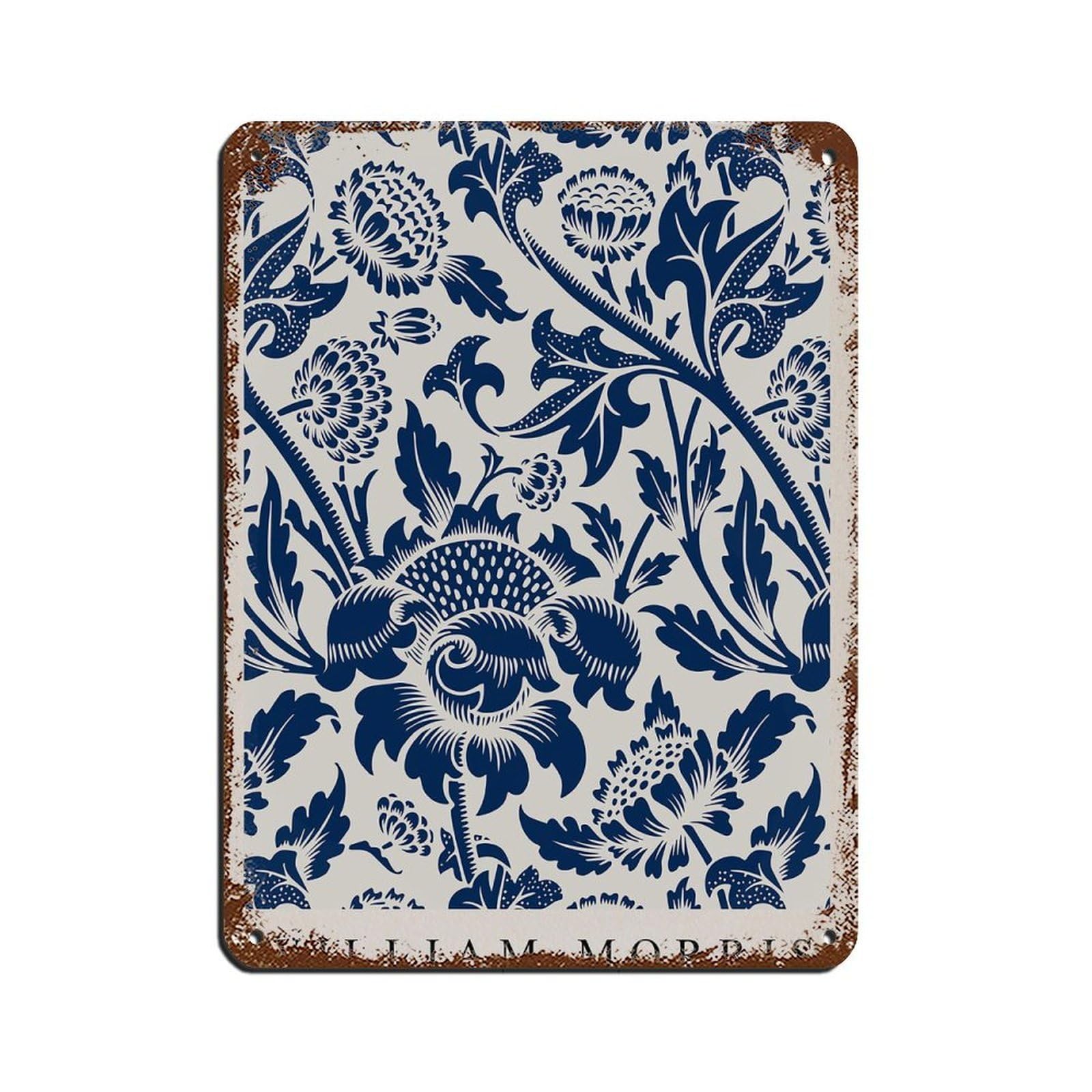 William Morris Art Tin Sign Vintage Metal Pub Club Cafe Bar Home Wall Art Decoration Poster Retro 12x16inch(30x40cm)
