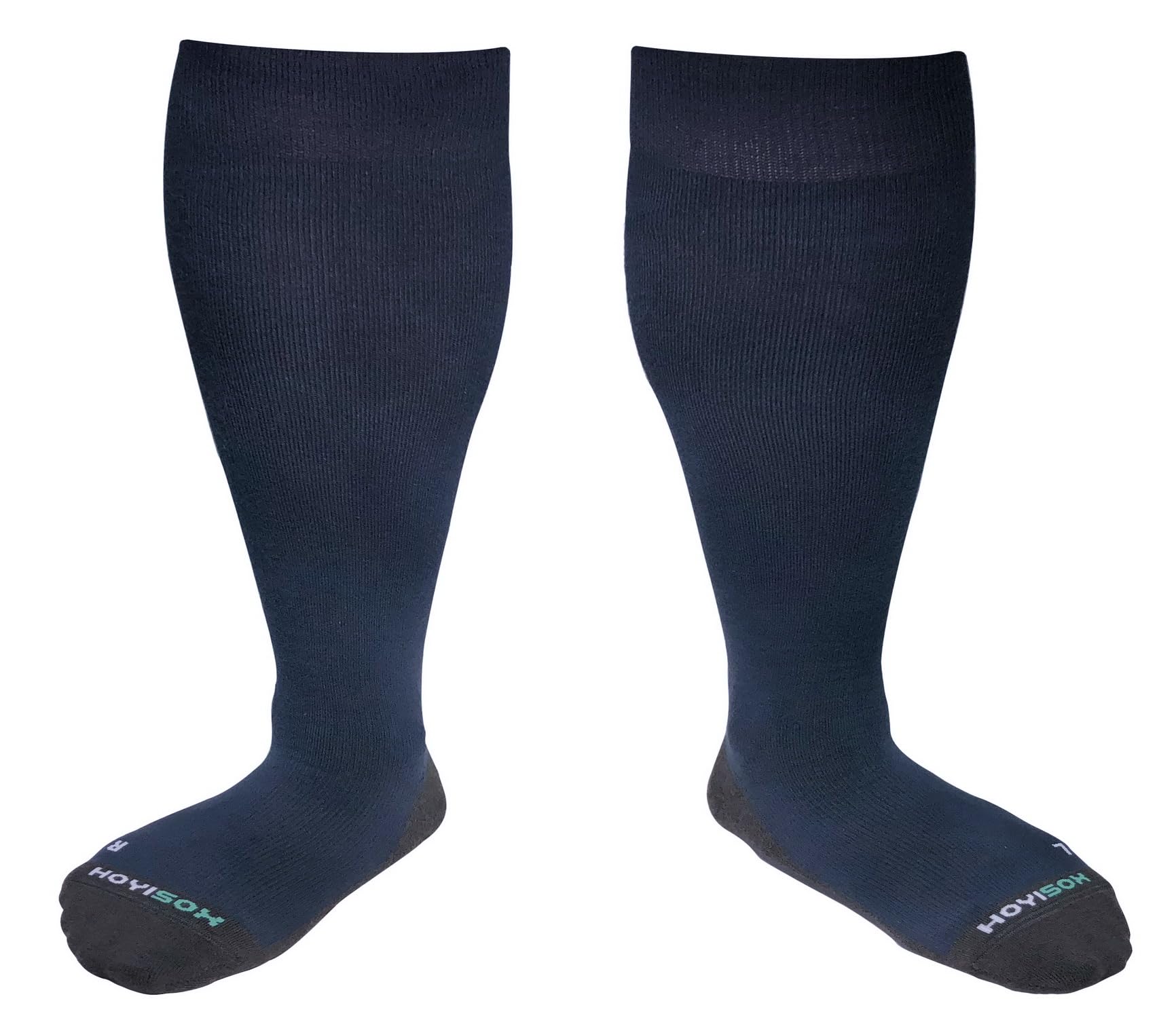 HOYISOX Big and Tall Compression Socks Sizes L to 8XL, Comfortable Knee High Socks for Men and Women