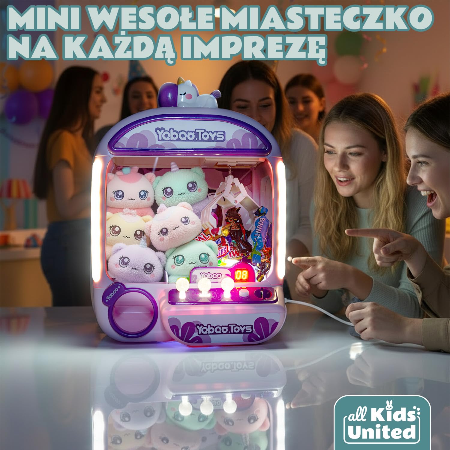 GOODS+GADGETS® Automat z Chwytakiem dla Dzieci - 10 Pluszaków