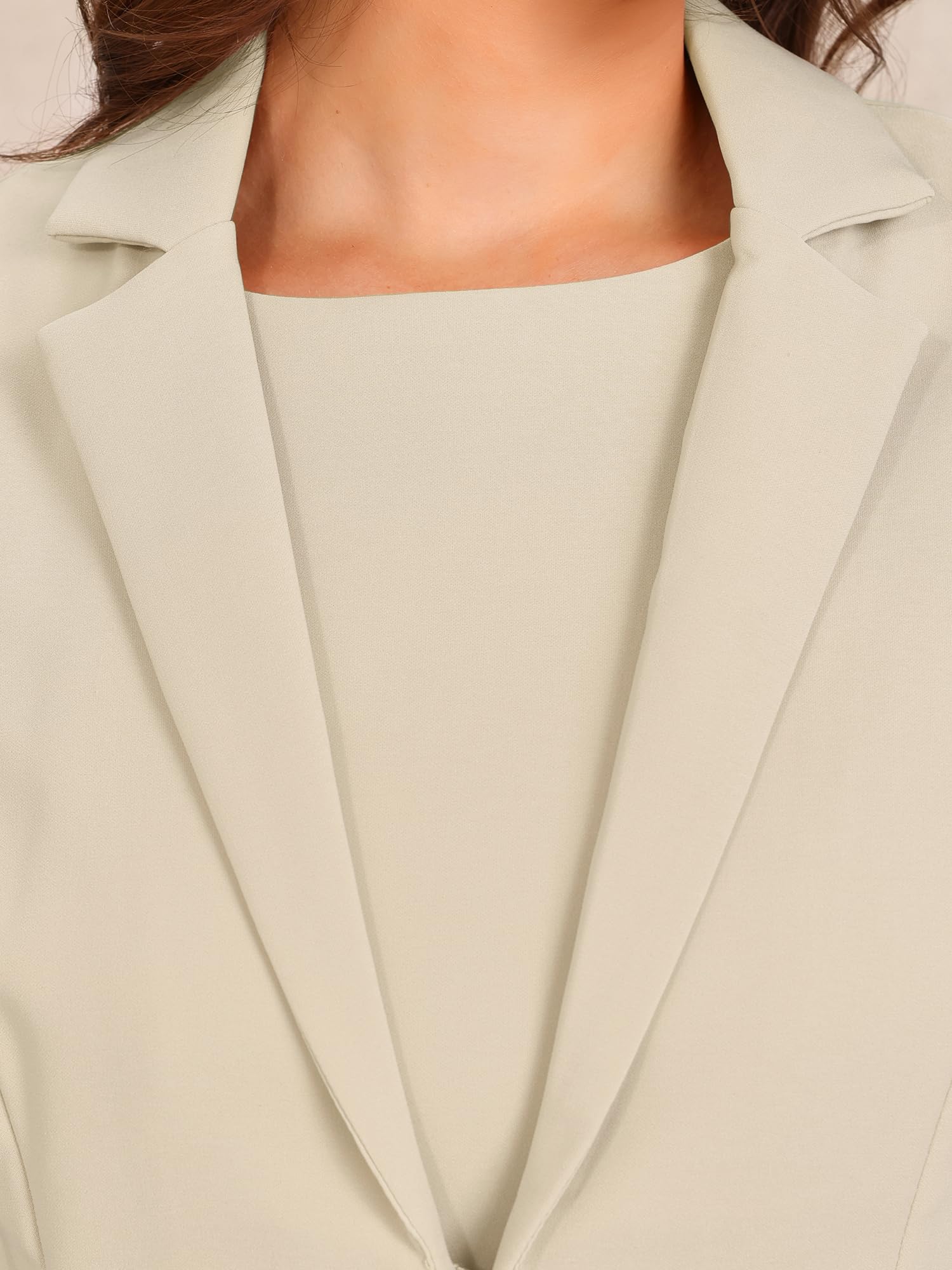 Allegra K Anzug-Sets für Damen, 2-teilig, Business-Casual, ärmelloses Kleid und langärmeliger Blazer