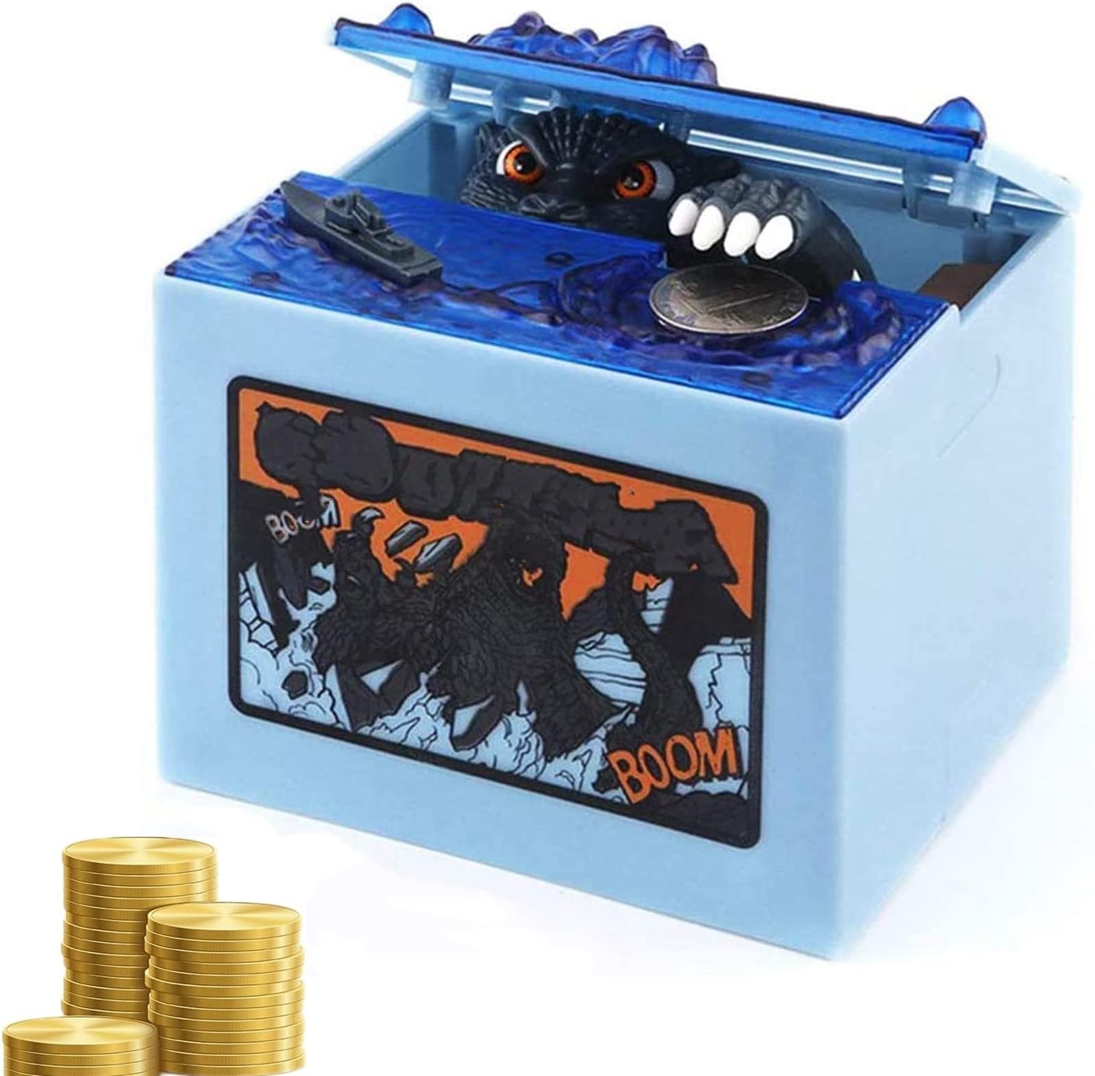 Piggy Bank, Stealing Coin Money Box, Piggy Banks For Kids, Money Box For Kids, Fall Proof Unique, Children'S Lovely Toysbirthday Gifts