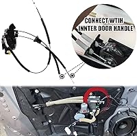 Vista 3 de Actuador de cerradura de puerta delantera izquierda compatible para Nissan Rogue 2008-15 Rogue Select 2014-15 Conjunto de pestillo de puerta