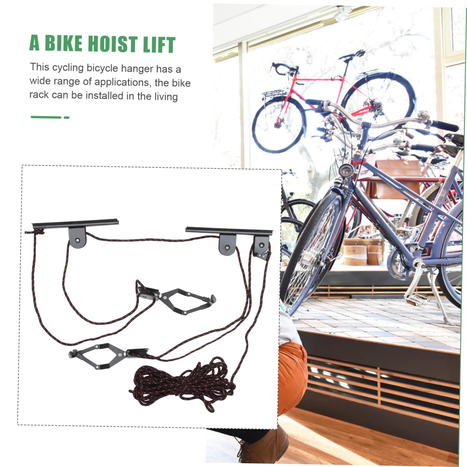 UKCOCO Soporte de Bicicleta de Gancho de Pared para Almacenamiento de Bicicletas Organizador y Plegables Resistente y Duradero