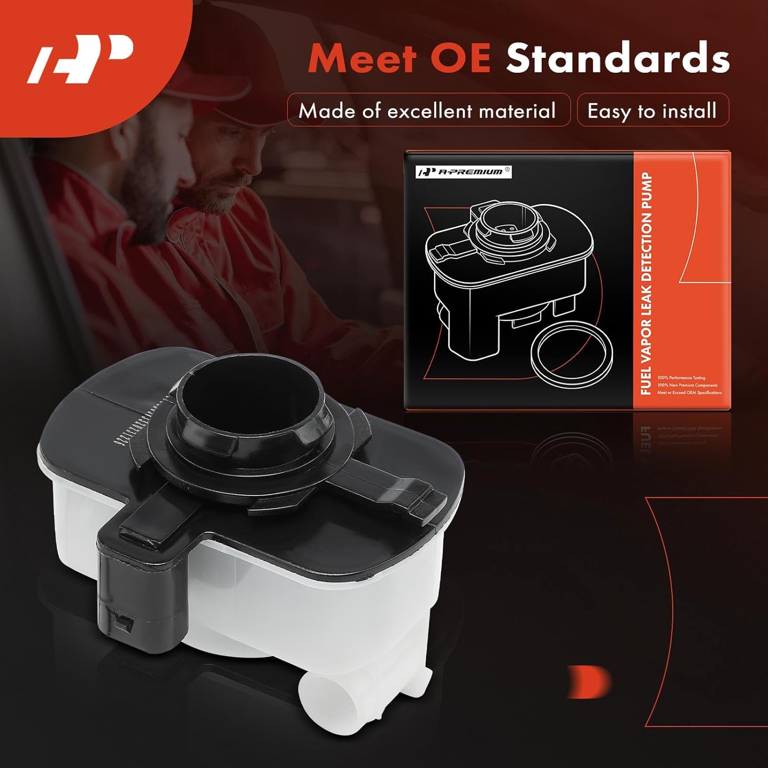 A-Premium Fuel Vapor Leak Detection Pump Compatible with Jeep Grand Cherokee, Commander & Dodge Journey, Durango, Avenger & Chrysler 200, Sebring & Ram 2500 3500 4500 5500, Replace# 4861963AA
