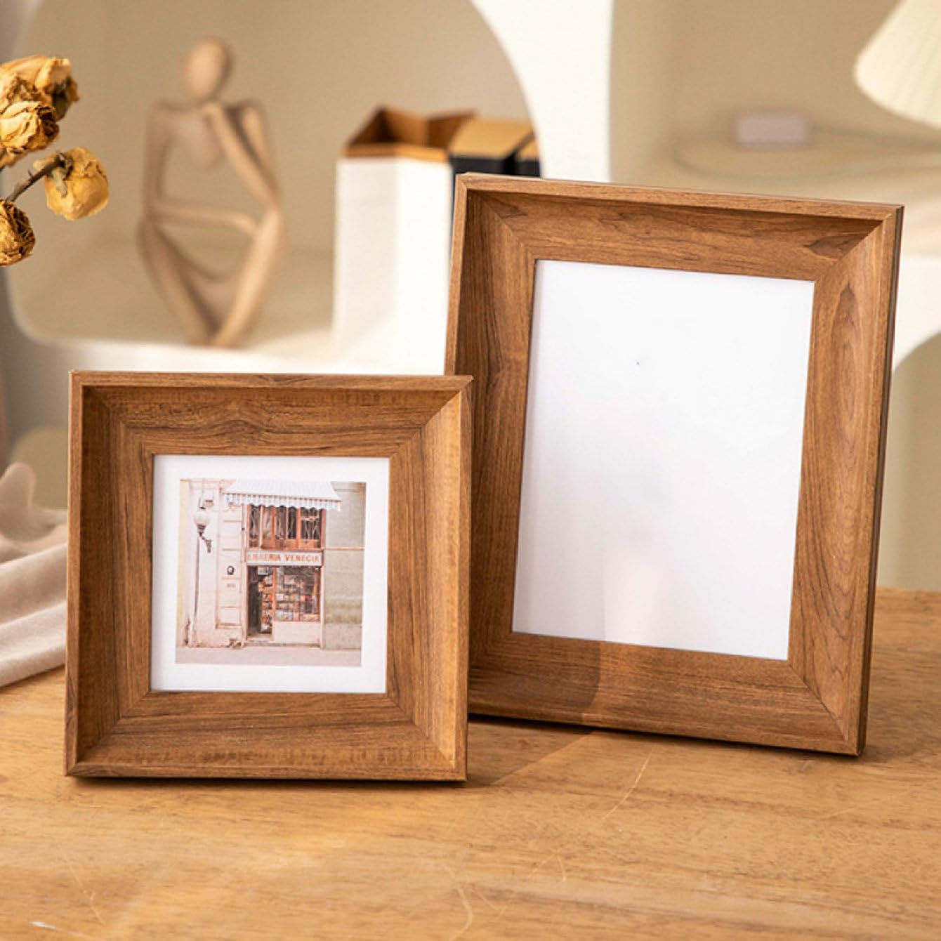 Amazon.co.jp: [LSDZW] 写真立て 木目調 8.9*12.7cm フォトフレーム A4