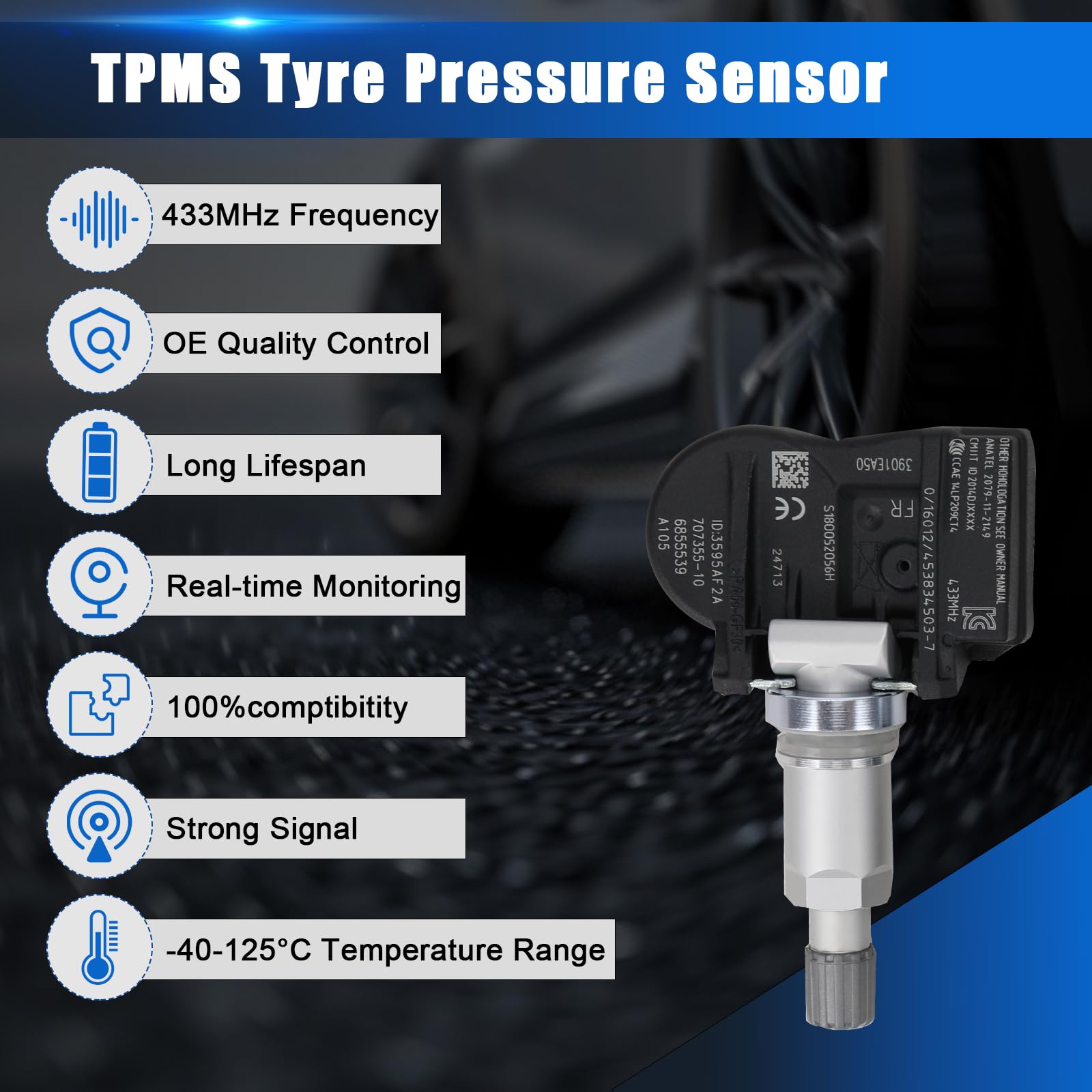 ACLONG Reifendrucksensor Reifendruckkontrollsystem TPMS Sensor RDKS für BMW 1ER 2er 3er 4er F20