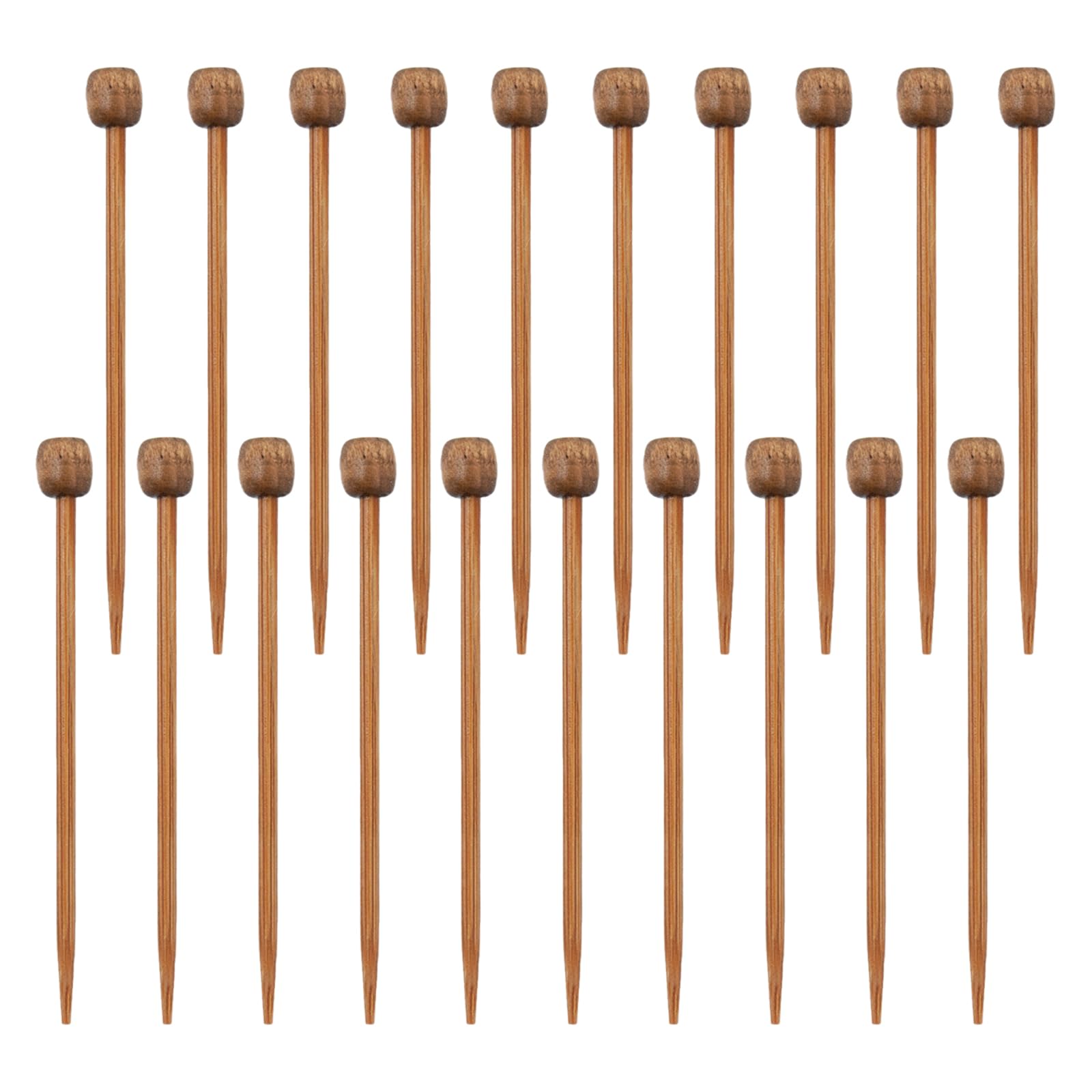 Yhplxyuus 8/20 Pieces Wood Crochet Hook Set Knitting Needle Small Repair Needle Sewing Tool for Crocheting Knitting