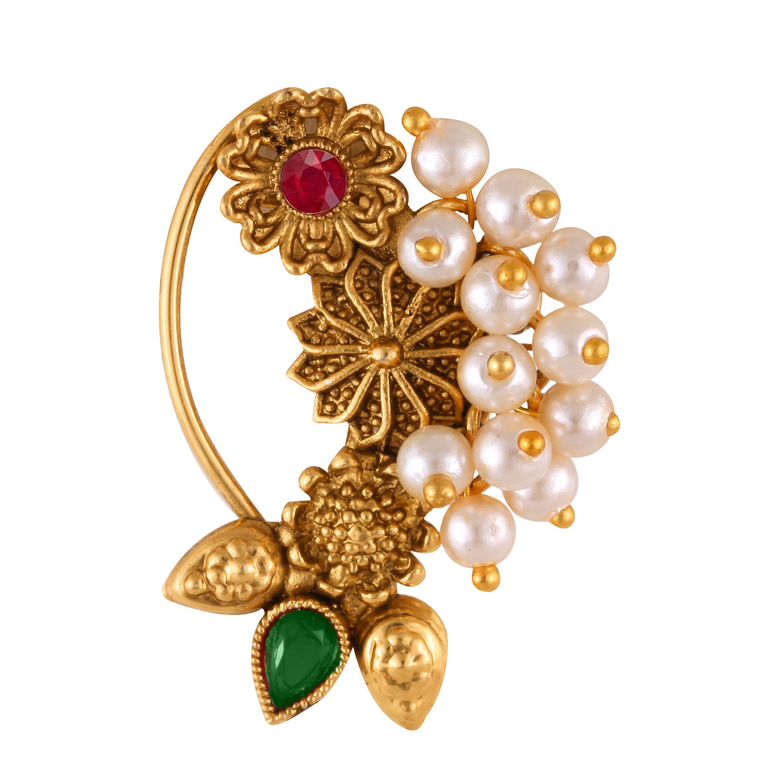 See full amazon price history chart for VFJ VIGHNAHARTA FASHION JEWELLERY Gold Plated with Pearl Alloy and Artificial stone Non Piercing Maharashtrian Nath Nathiya./ Nose Pin valentine day gift valentineday gift for her gift for him gift for women gift for women {VFJ1181NTH-Press-Multi } VFJ VIGHNAHARTA FASHION JEWELLERY Gold Plated with Pearl Alloy and Artificial stone Non Piercing Maharashtrian Nath Nathiya./ Nose Pin valentine day gift valentineday gift for her gift for him gift for women gift for women {VFJ1181NTH-Press-Multi } (B0B5H11FP7) Amazon Price History, Amazon Price Tracker