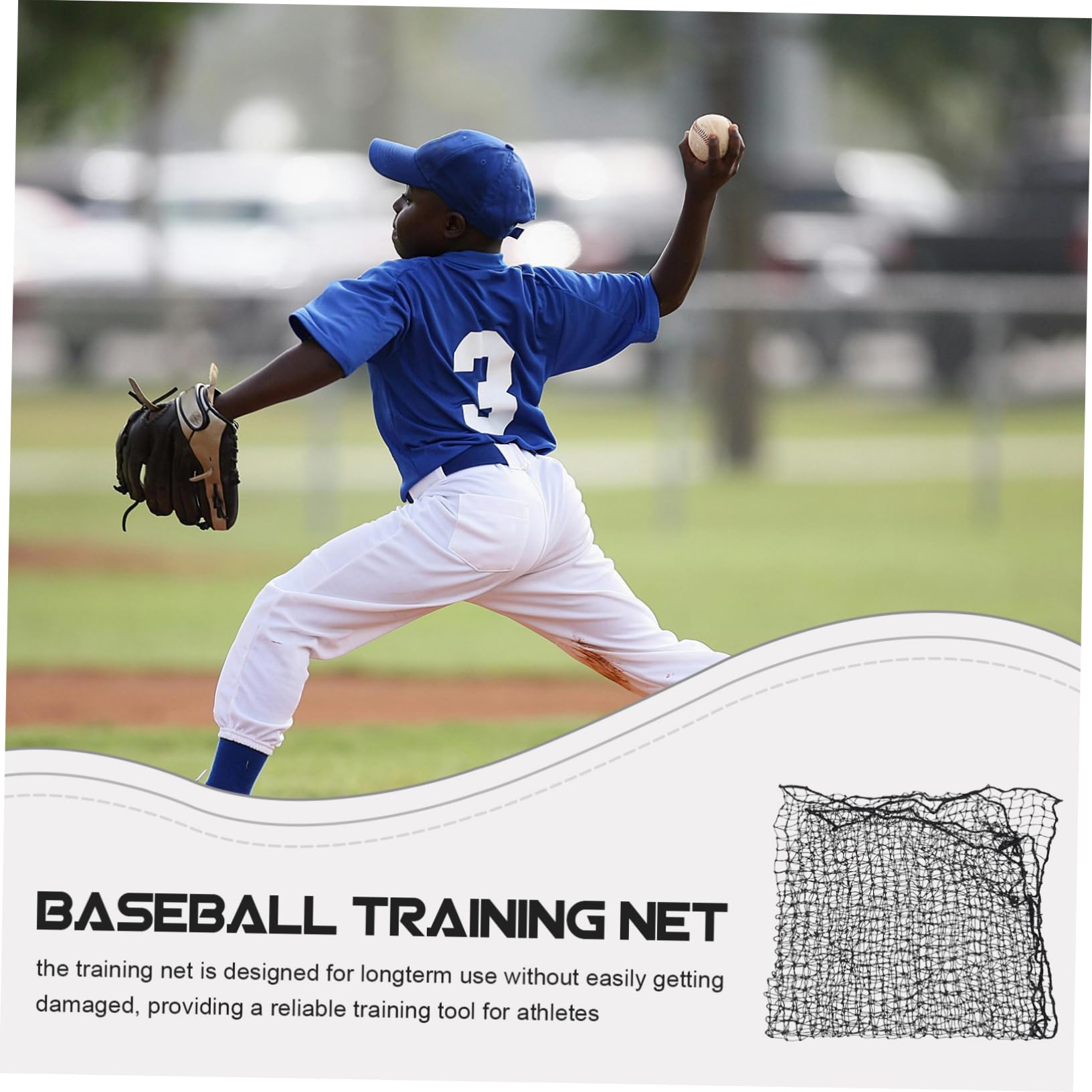 Supvox Baseball Wurf Faltbares Softball Netz für Rebound PE und aus Schwarz mit Schutzfunktion Einfachem Transport Schlagtraining Training für Vielseitiges