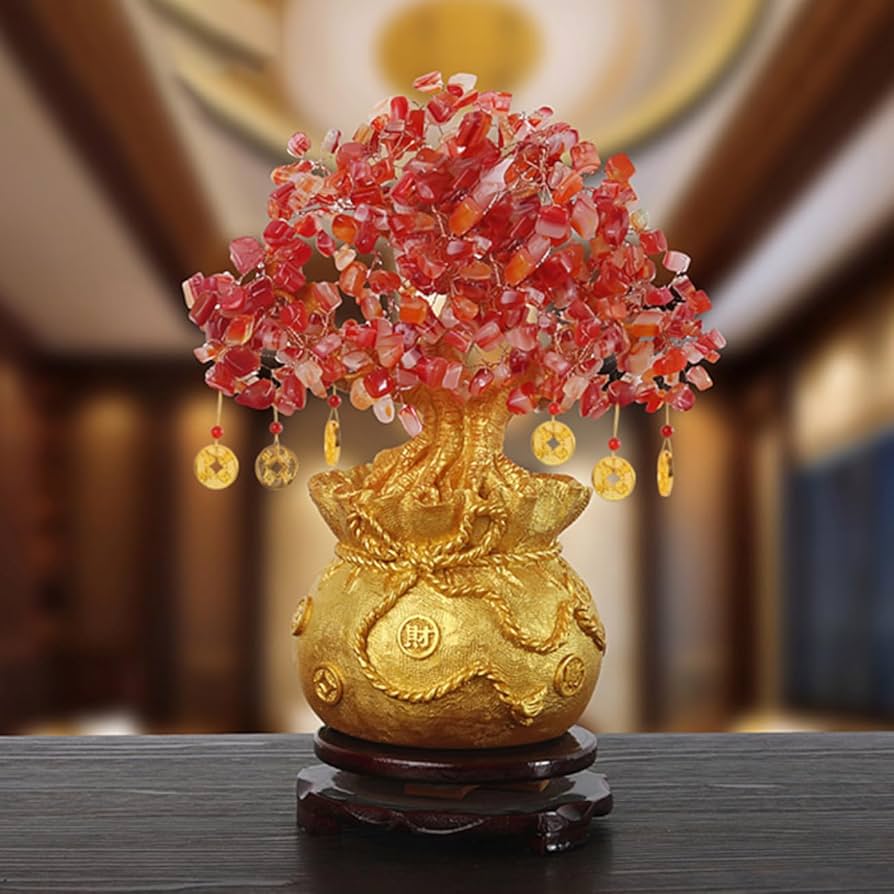 Amazon.co.jp: [dhiuebc] 黄金木 置き物 招財樹 金のなる木 金の