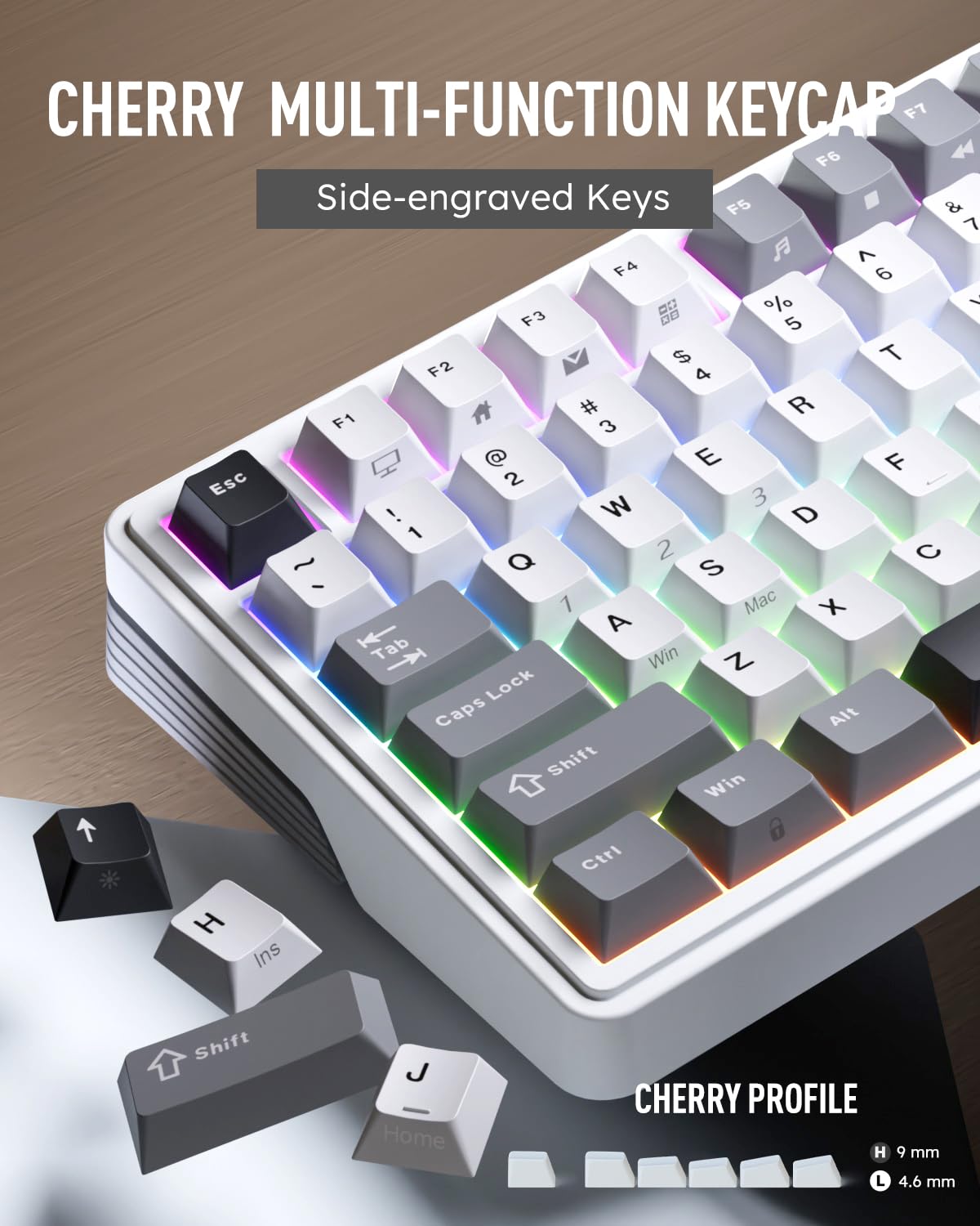 Amazon | RK ROYAL KLUDGE M100 ワイヤレス メカニカルキーボード