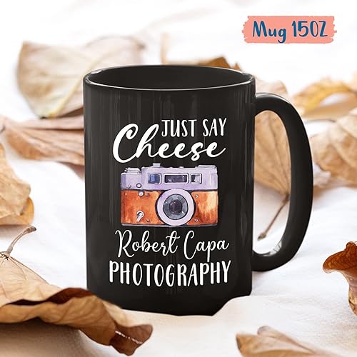 Miniatura 5 de Photo Editing Cups For Photographer, Custom Just Say Cheese Photography Ceramic Mugs, Personalized Name Photography Coffee Mugs, Customized