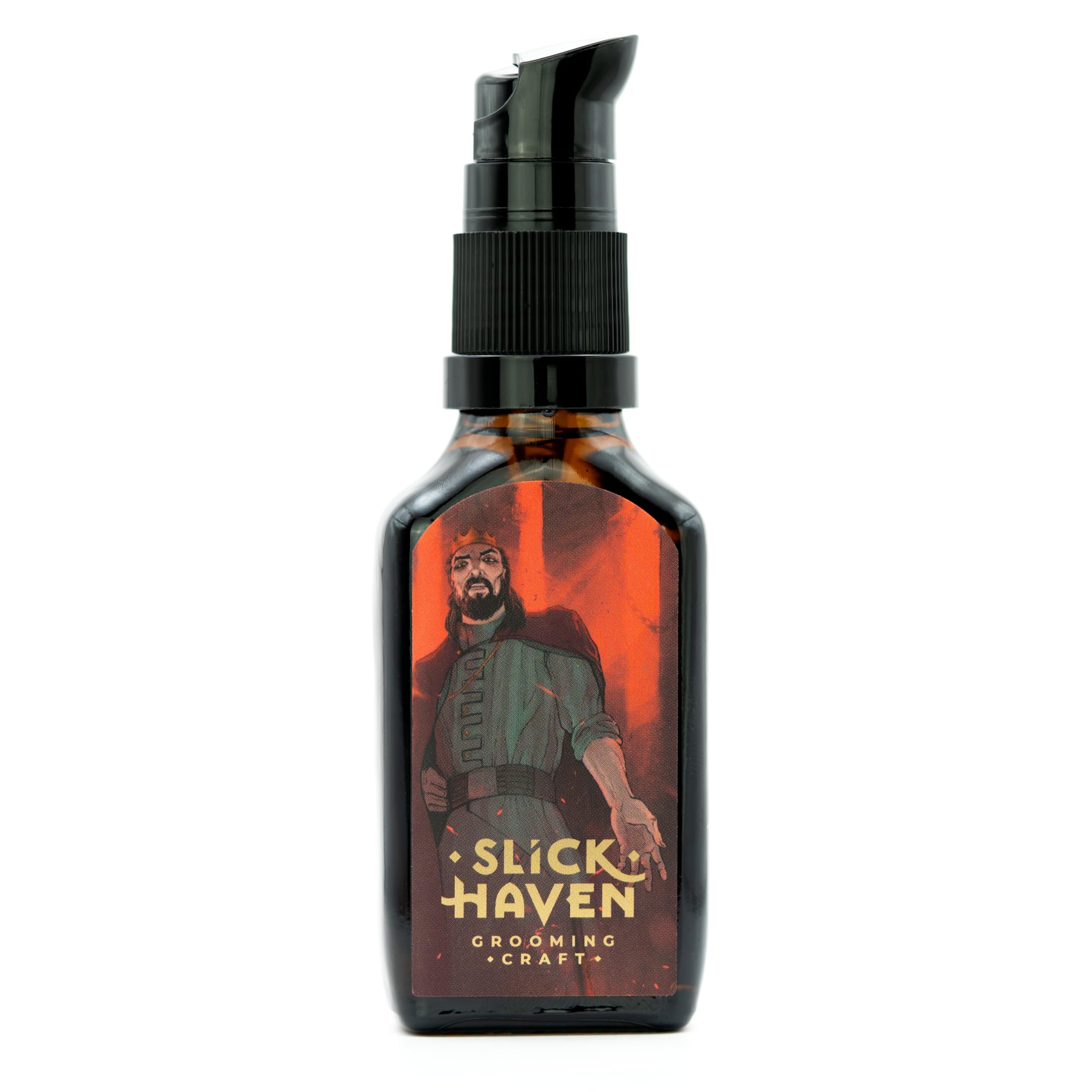 Bloody Monarch olejek do brody 10ml / 30ml – tytoniowo-skórzany – rzemieślnicza jakość, naturalna pielęgnacja brody, chroni i nawilża brodę