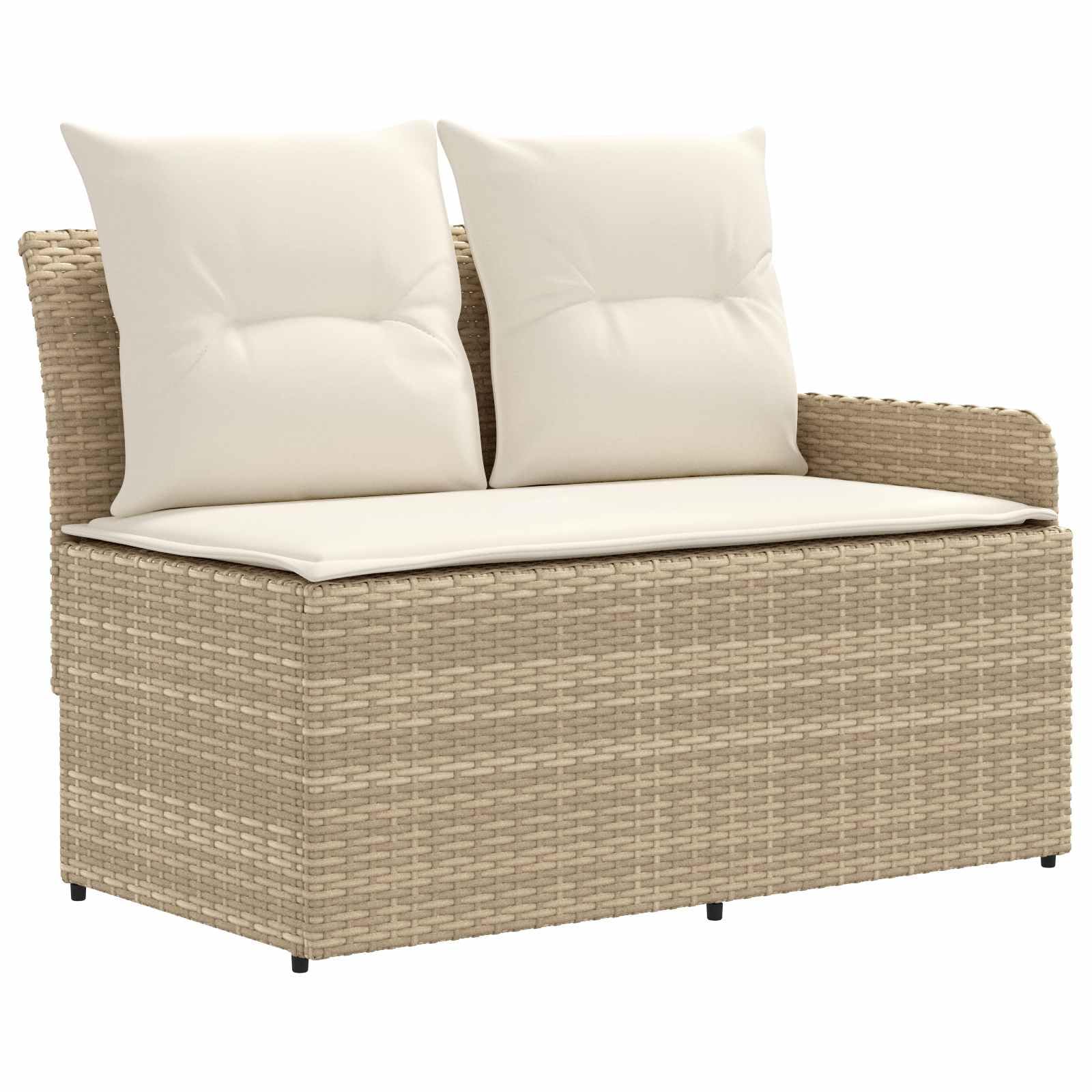Genérico Juegos de Muebles 4 uds. Beige y Crema Ratán sintético,Mobiliario,Conjuntos de Muebles,90 x 90 x 68 cm-3422178