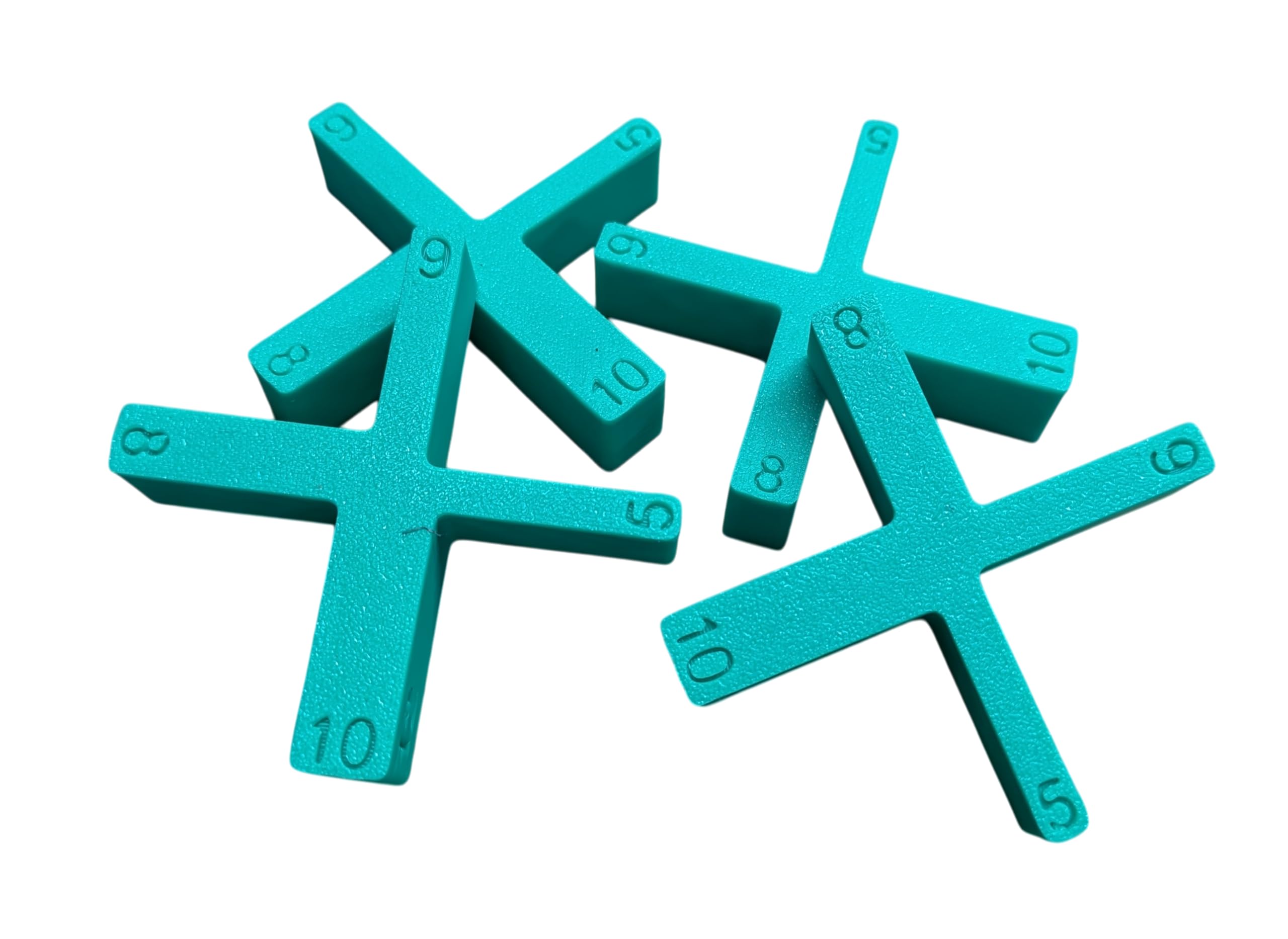 12 Pack | 5-in-1 Reusable Decking Spacers,Green, 5mm 6mm 8mm 10mm 12mm, for Wood and Composite Decking Installation (12, Green)