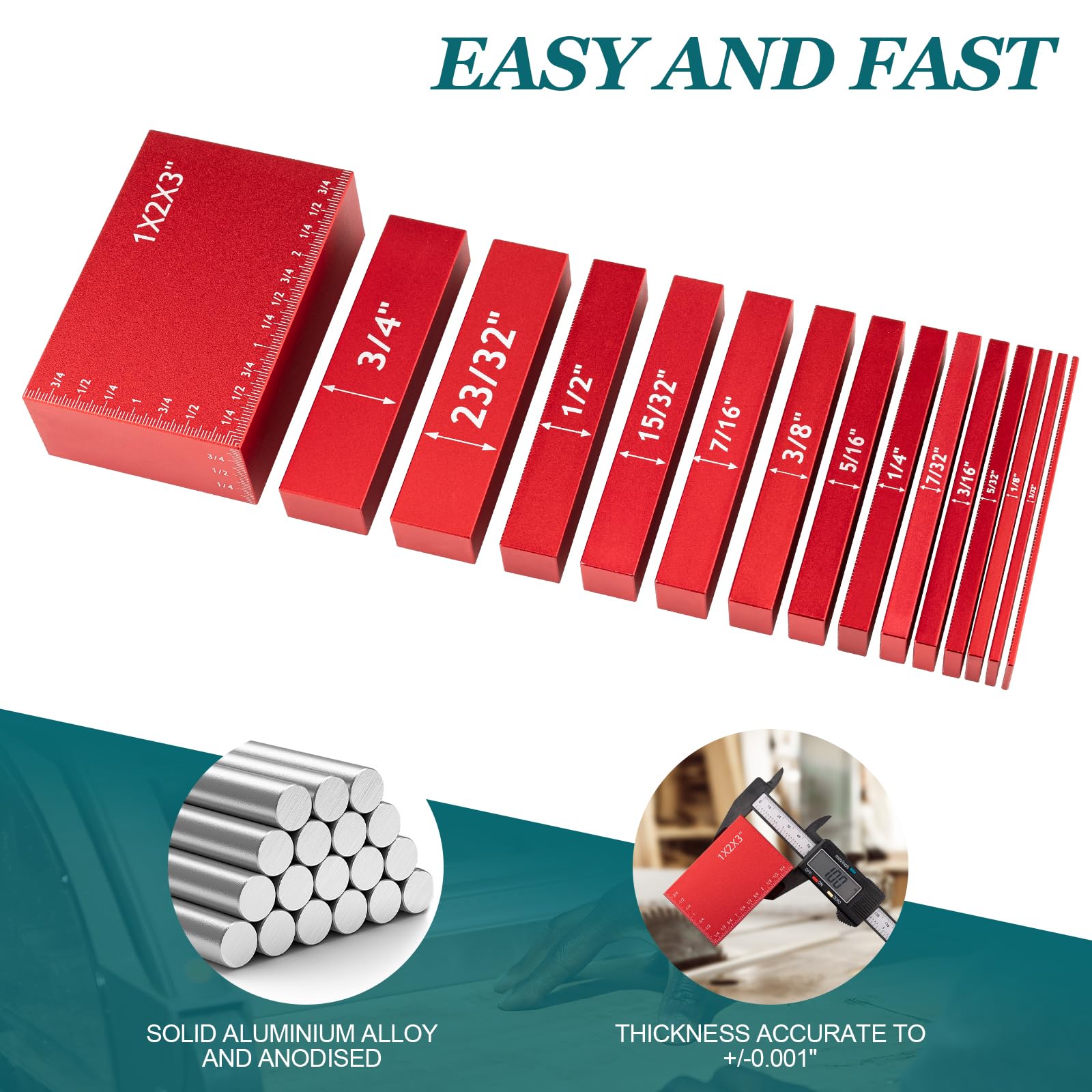 Woodworking Setup Blocks - Precision Measurement -3 Woodworking Setup Blocks - Precision Measurement -3