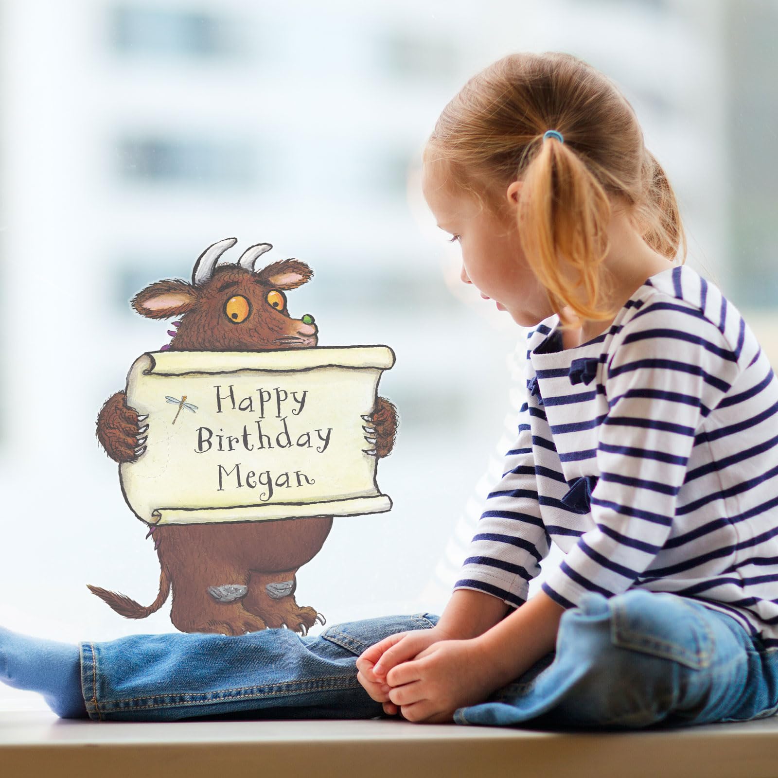 Stickerscape Gruffalo Party Window Stickers | Personalised Party Window Decals, Easy to Apply and Remove