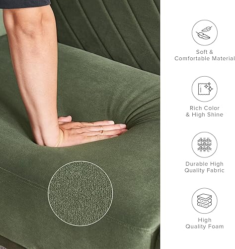 Miniatura 5 de mopio Chloe Futón - Sofá cama, 77.5 pulgadas, sofá pequeño, sofá cama, sofá biplaza, sofá futón moderno de mediados de siglo, sofá cámara, sofás