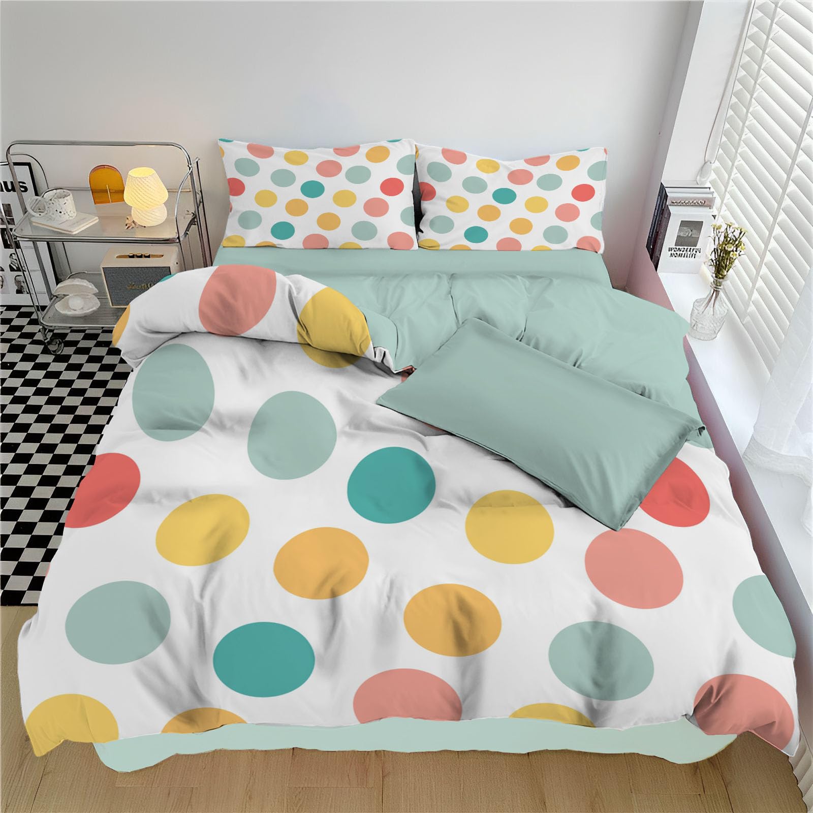 Housse de couette en microfibre douce blanche à fermeture éclair