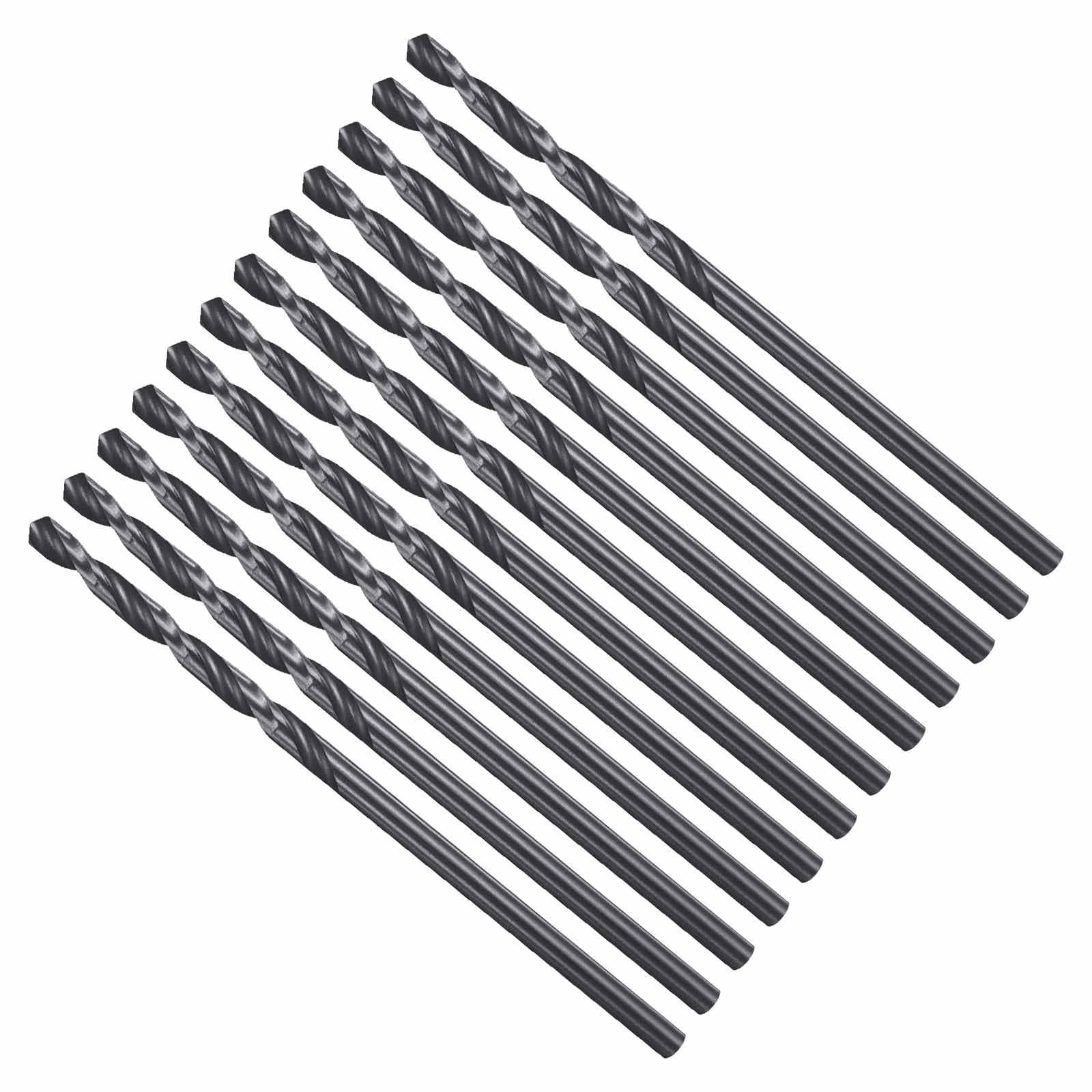 CoCud Drill Bit, 2mm Cutting Diameter, 4241 HSS Nitriding Black 118° Cutting Angle Versatile Bits - (Applications: for Drilling Plastic Wood Soft Metal), 12-Pieces — image 1