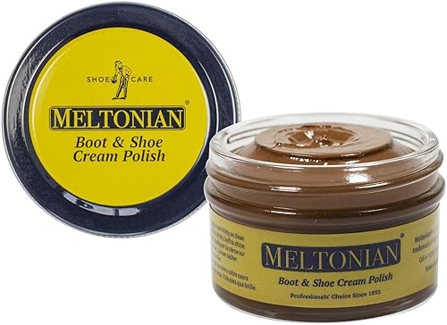 Miniatura 98 de Meltonian - Crema para bolear/acondicionar zapatos, botas, bolsos, muebles de cuero, color plata; frasco de 1.7 oz rojo (Red Mahogany)
