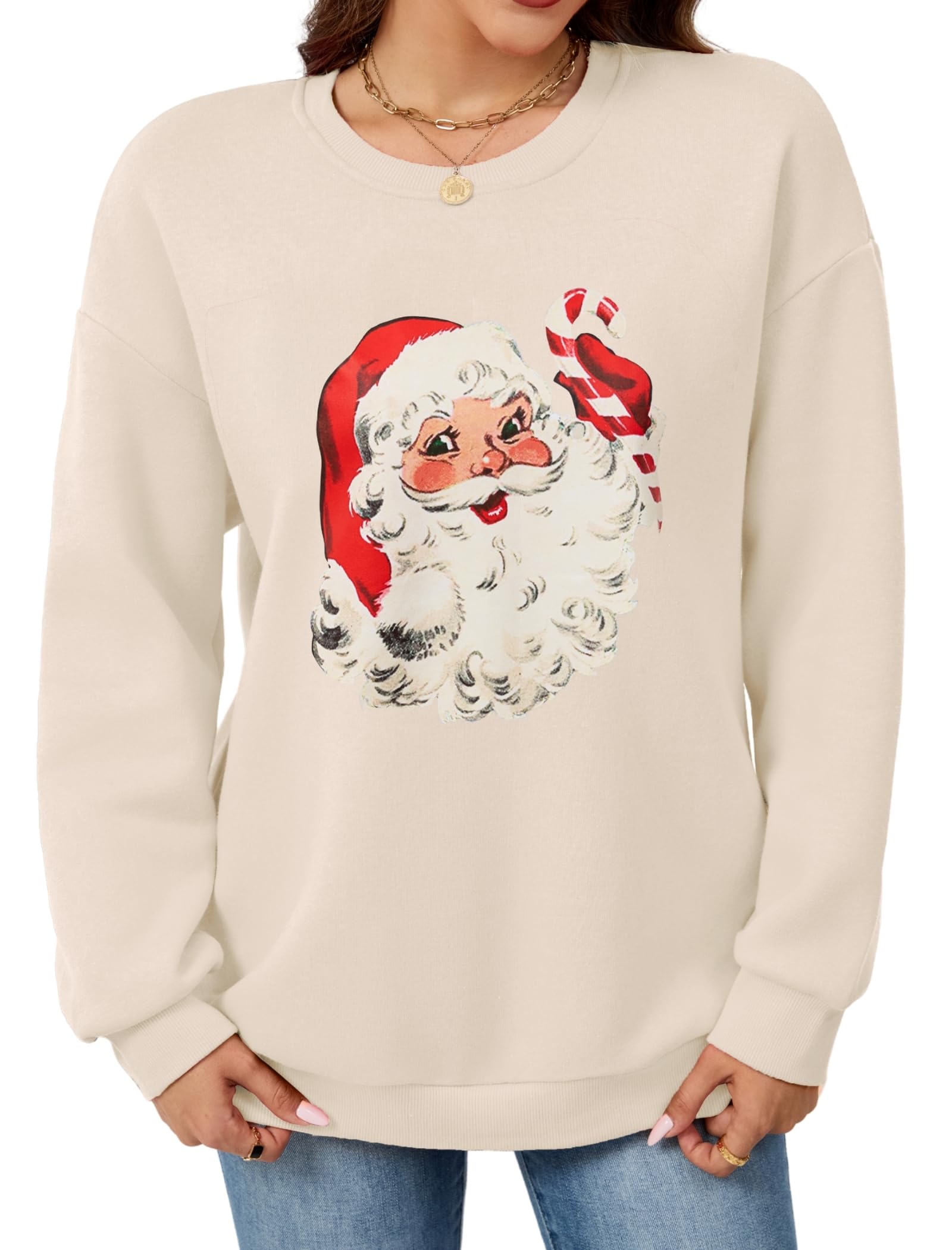 Chandails de Noël pour femmes rétro Leikar pull à capuche mode 2025 - 7