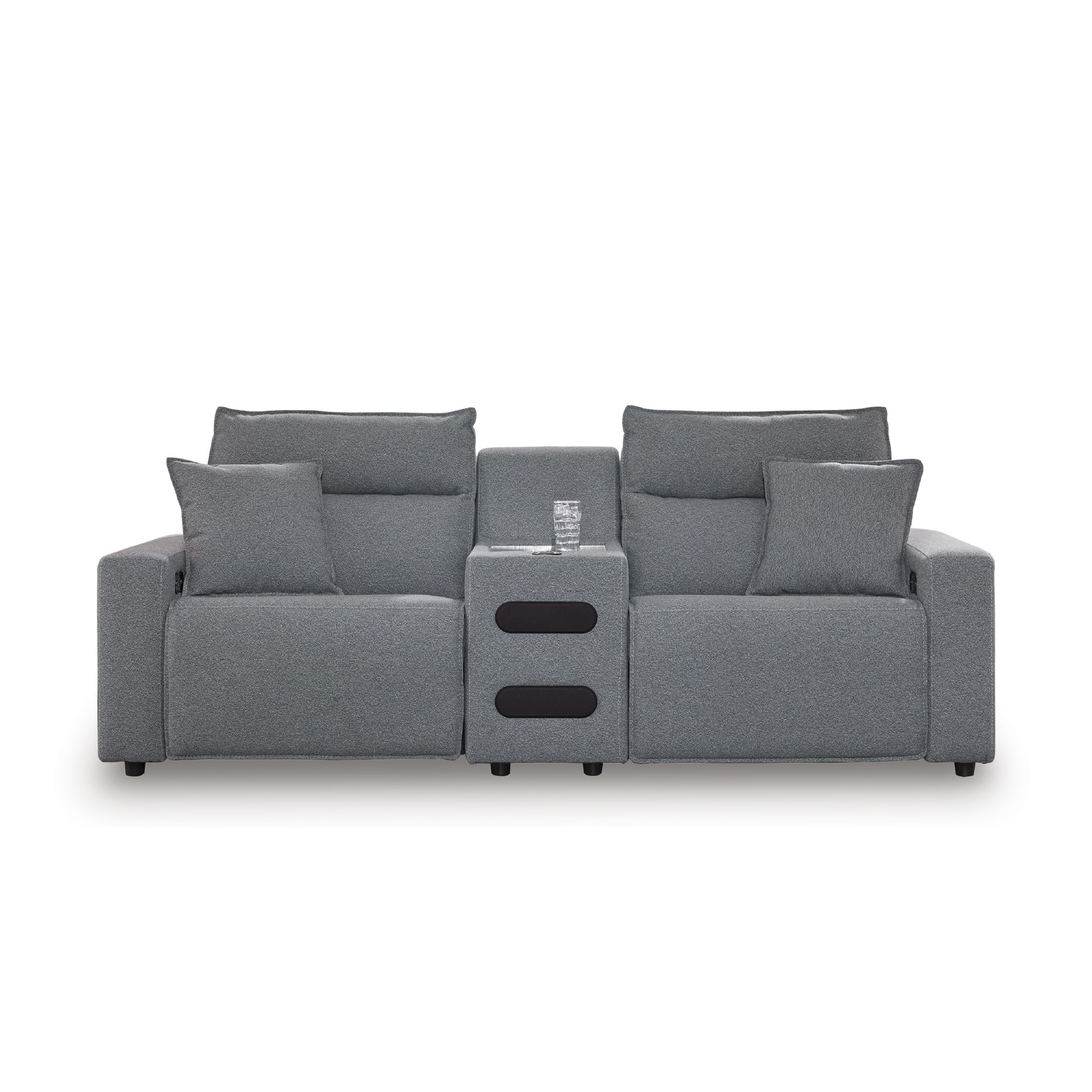 Signature Design by Ashley Power Reclining Sectional Sofa with Console