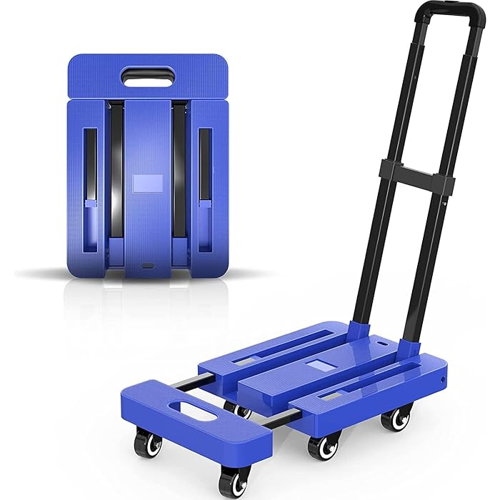 Buy JUPAS Folding HeavyDuty Hand Truck 150 kg Capacity Luggage Cart with Telescoping Handle and