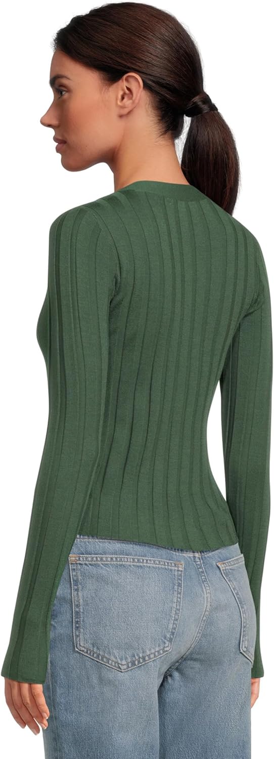 Madewell Women's Merino Silk Akila Wide Rib Cardigan - Image 3