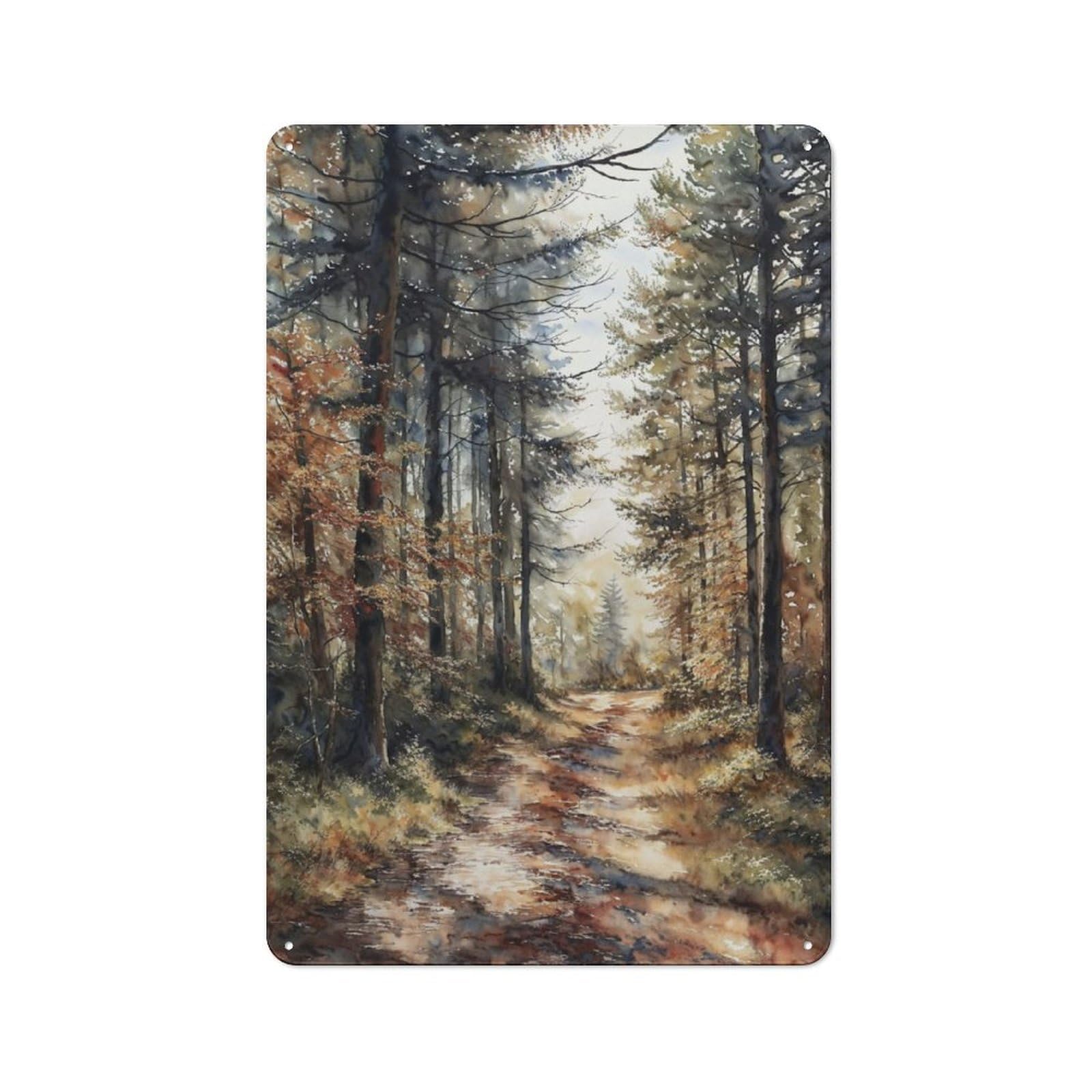 Junmoney Autumn Whisper Industrial-Style Metal Plaque 30X20cm For Workshop Wall, For Vintage Wall Decor Fans, For Themed Room Decoration