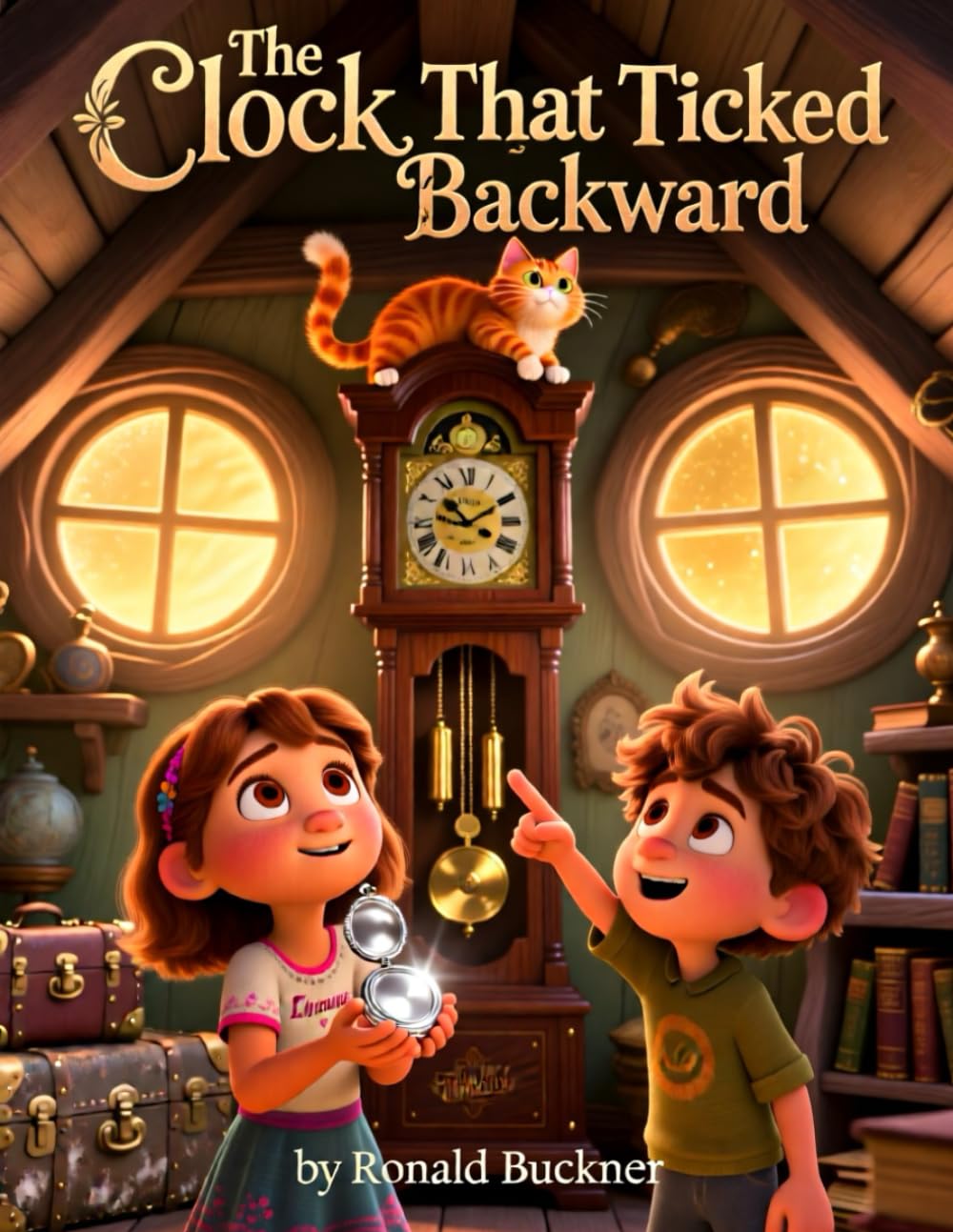 The Clock That Ticked Backward: A Mystery Book About A Grandfather Clock That Had Secrets