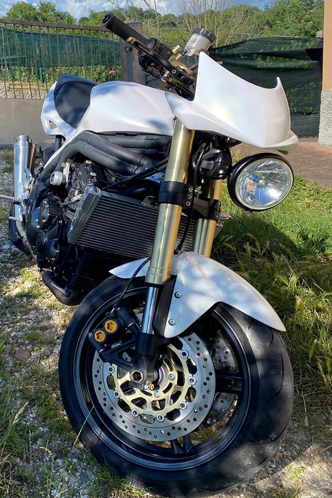 avdb-moto Kühler kompatibel mit TRIUMPH SPEED TRIPLE 1050 515NJ 2005-2007, SPEED TRIPLE 1050 NJ2 2008-2010 Wasserkühler Racing aus Aluminium