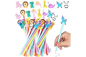Sannix 50 Pieces Cartoon Cute Gel Ink Pens for Kids