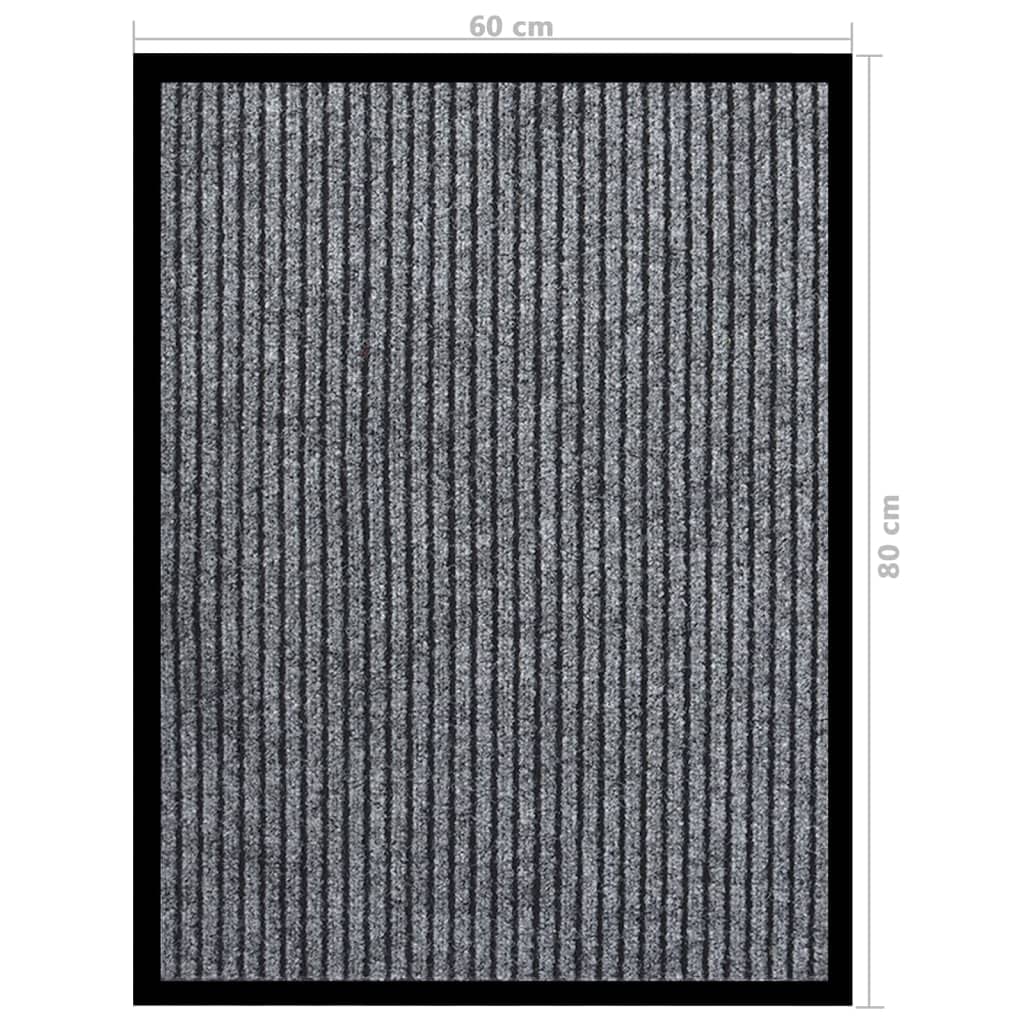 Maison & Jardin - Paillasson Rayé Gris Format 60x80 cm