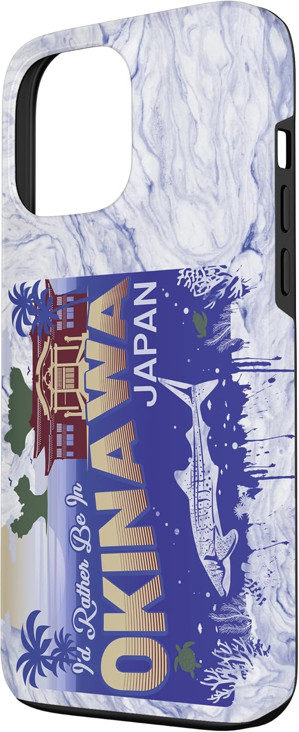 I Would Rather Be In Okinawa Japan Vintage Japanese Souvenir Case for iPhone 13 Pro Max