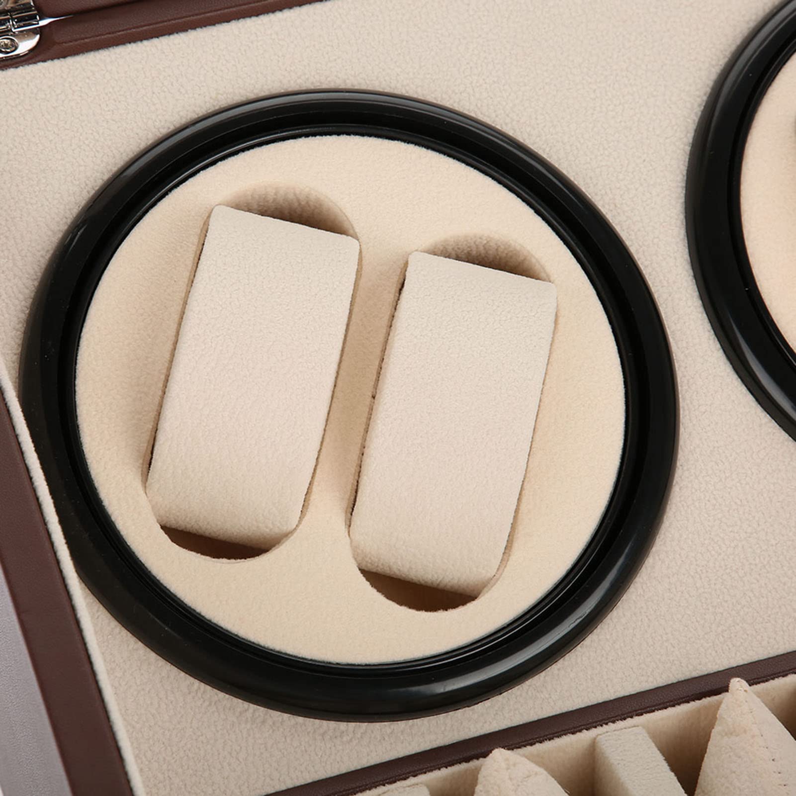 Ejoyous Elettrico Watch Winder, 4 + 6 Scatola Orologi Automatici Porta Scatole Carica del Tempo Dell'orologio Automatico Movimento Macchina con Motore Silenzioso Uomo Polso 31 x 24 x 18 cm